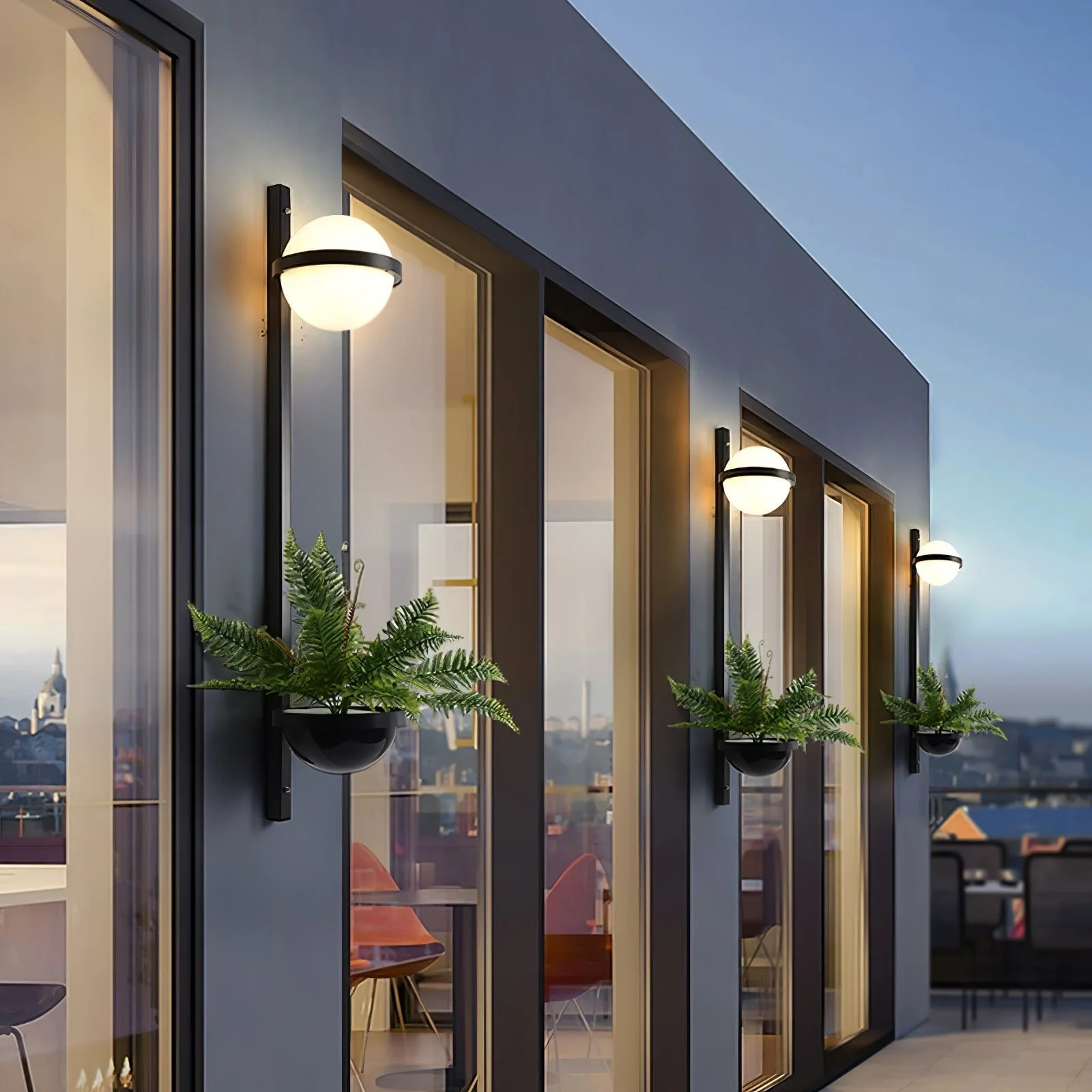 Vasila Modern Minimalist Indoor Outdoor Wall Light - Image 4