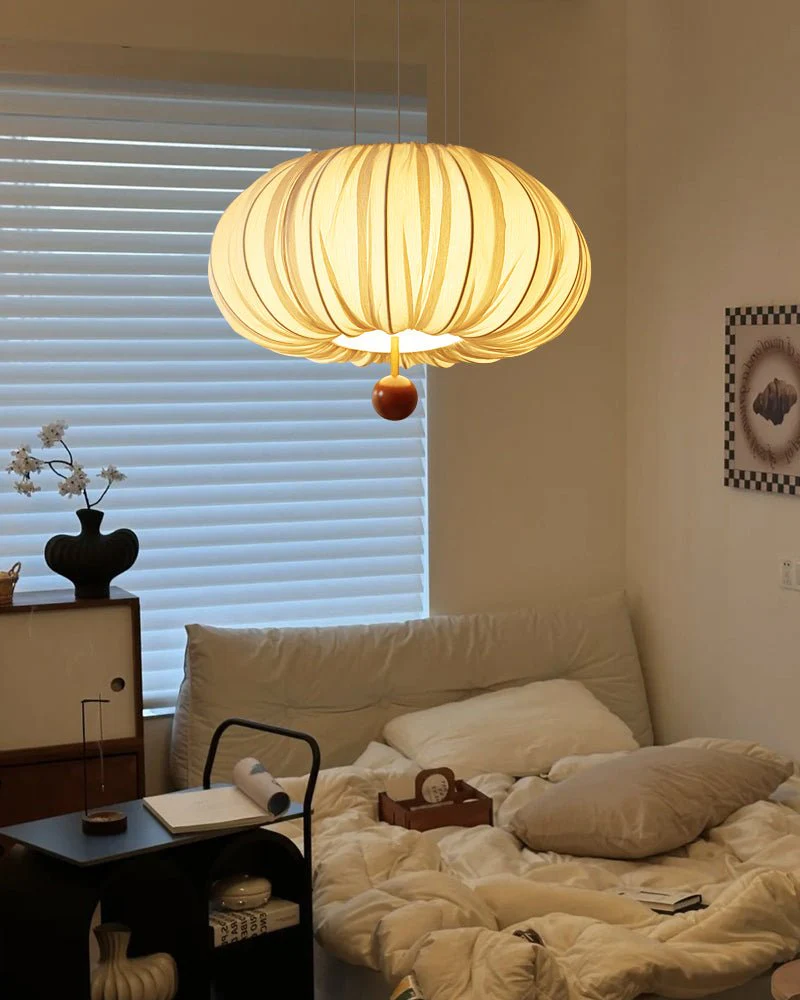 Vasilen Premium Nordic Art Balloon Wood Fabric Ceiling Light - Image 12