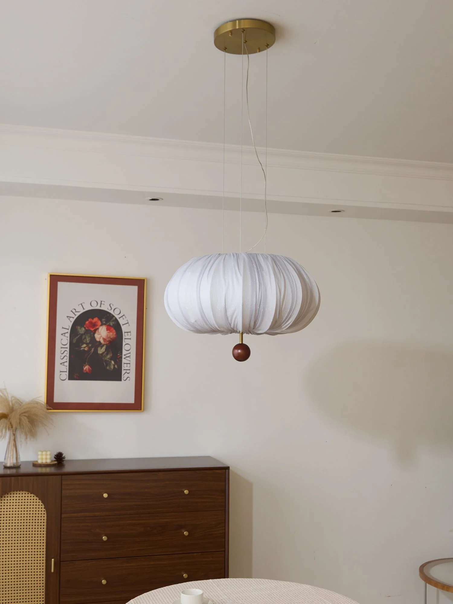 Vasilen Premium Nordic Art Balloon Wood Fabric Ceiling Light - Image 14