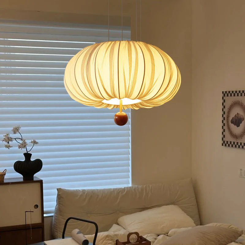 Vasilen Premium Nordic Art Balloon Wood Fabric Ceiling Light - Image 17