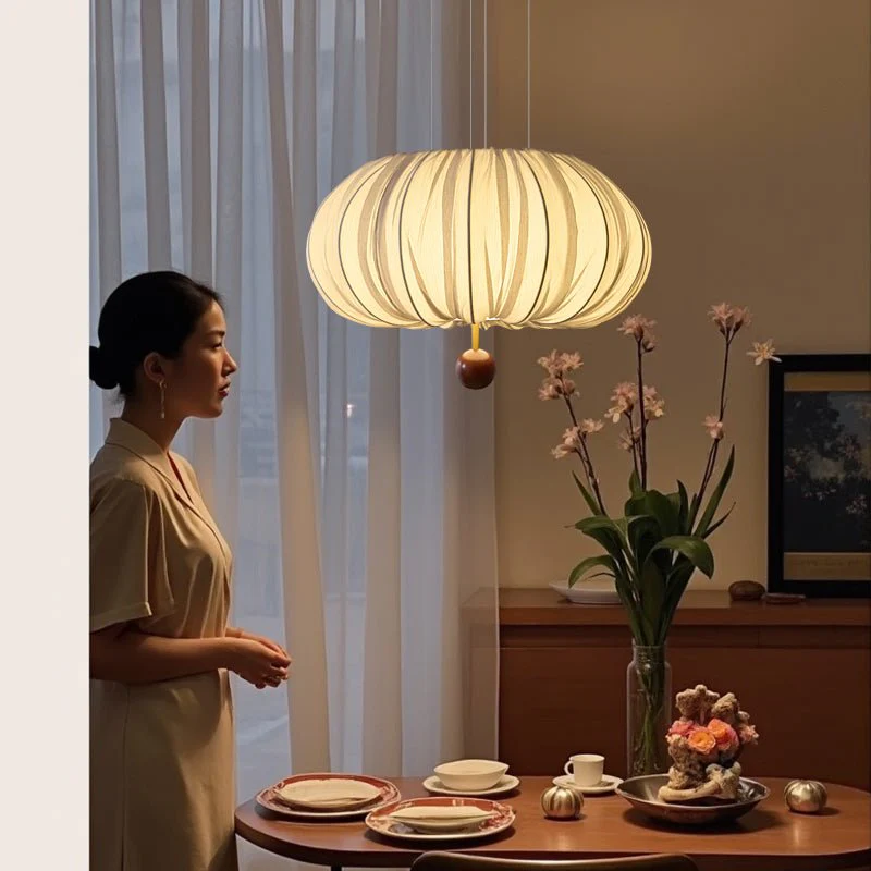Vasilen Premium Nordic Art Balloon Wood Fabric Ceiling Light - Image 19
