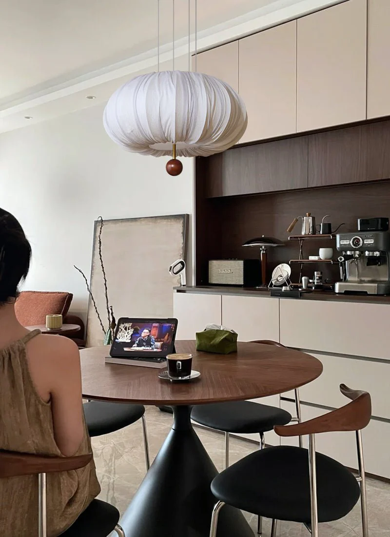 Vasilen Premium Nordic Art Balloon Wood Fabric Ceiling Light - Image 21