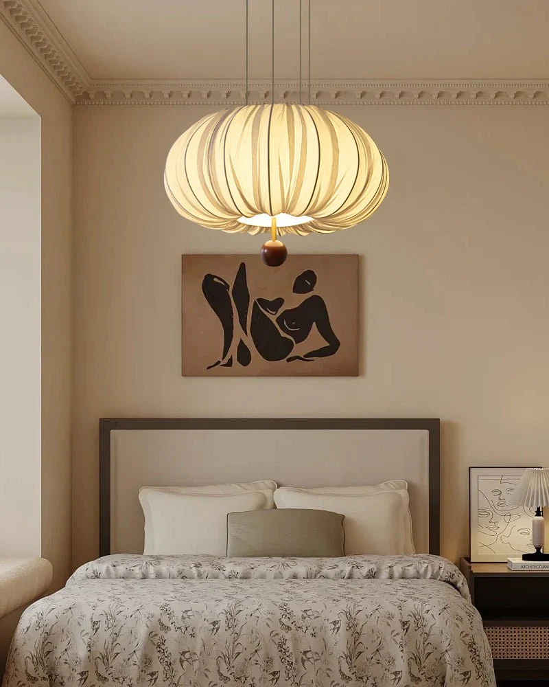 Vasilen Premium Nordic Art Balloon Wood Fabric Ceiling Light - Image 22
