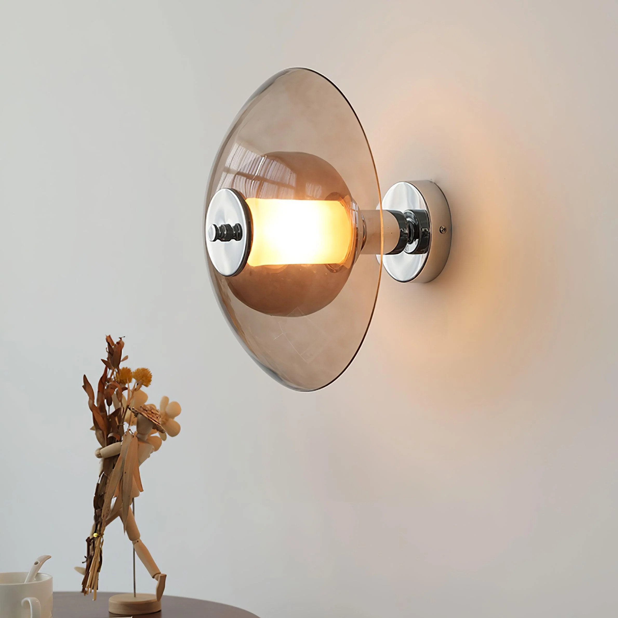 Vasolir Flying Saucer Chrome Wall Light - Image 4