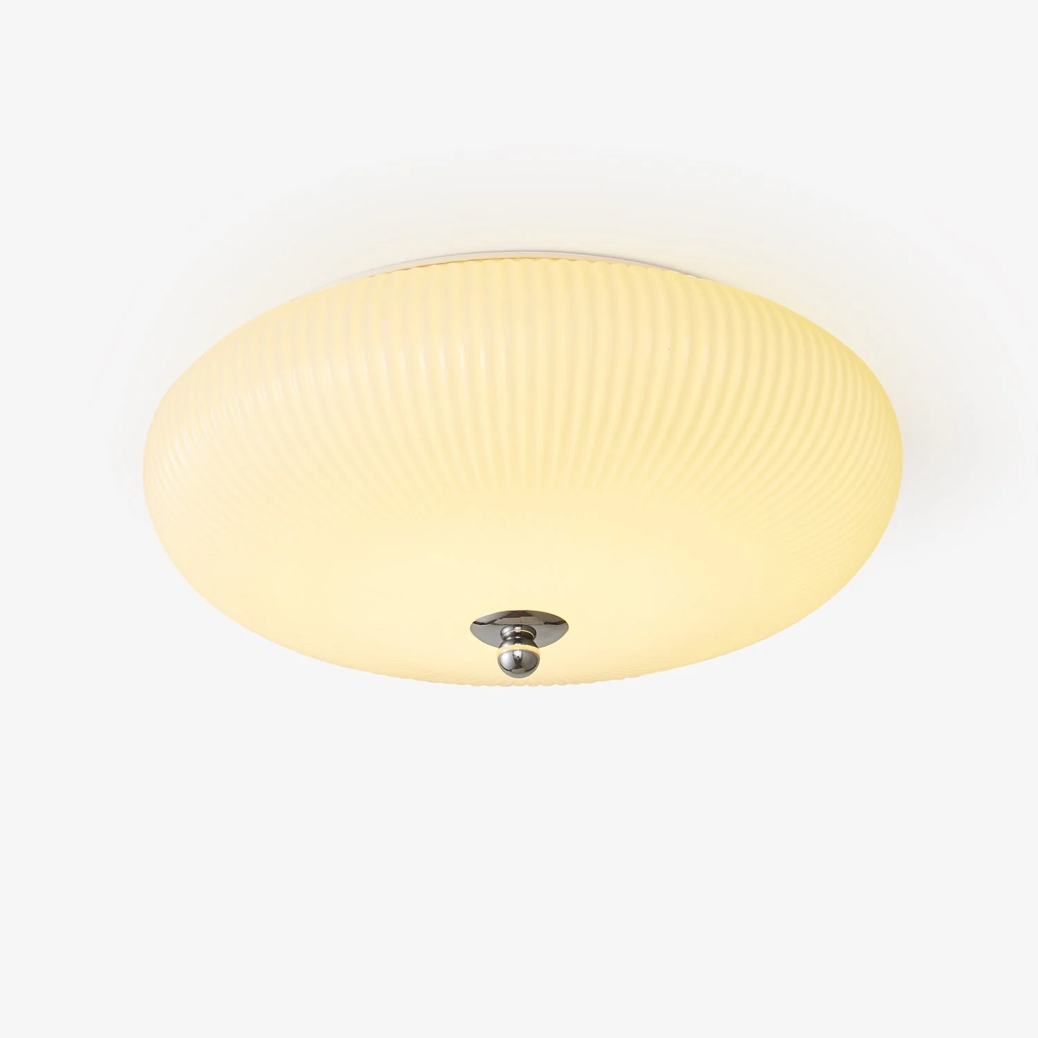 Vatalel Nordic Art Ivory Ripple Glass Ceiling Light