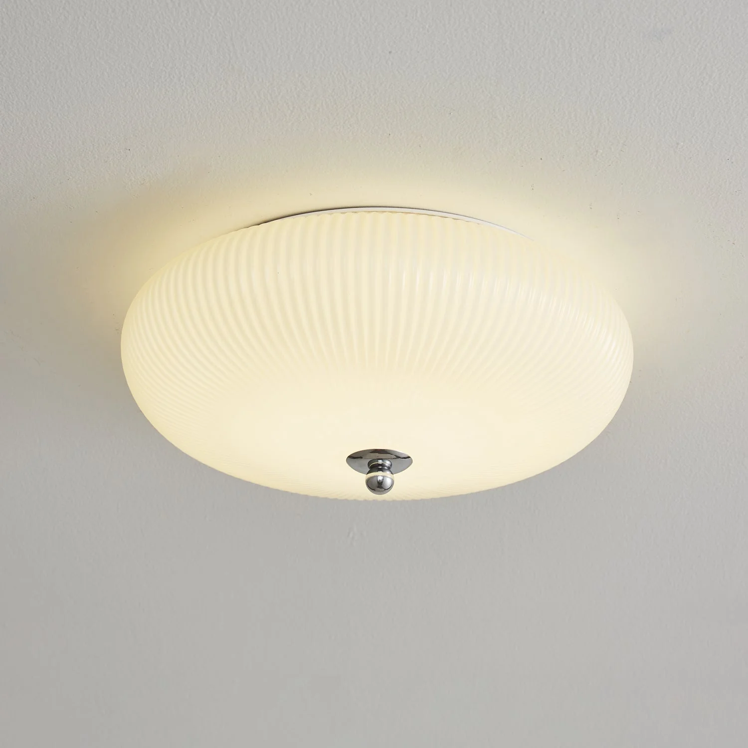 Vatalel Nordic Art Ivory Ripple Glass Ceiling Light - Image 11