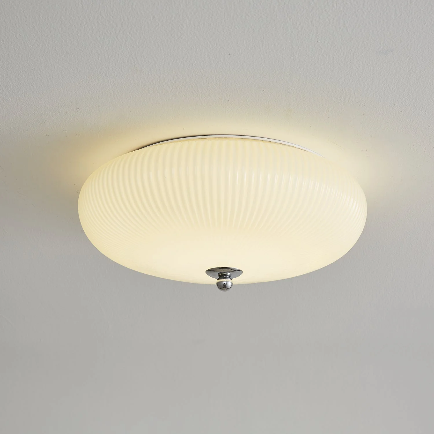 Vatalel Nordic Art Ivory Ripple Glass Ceiling Light - Image 12