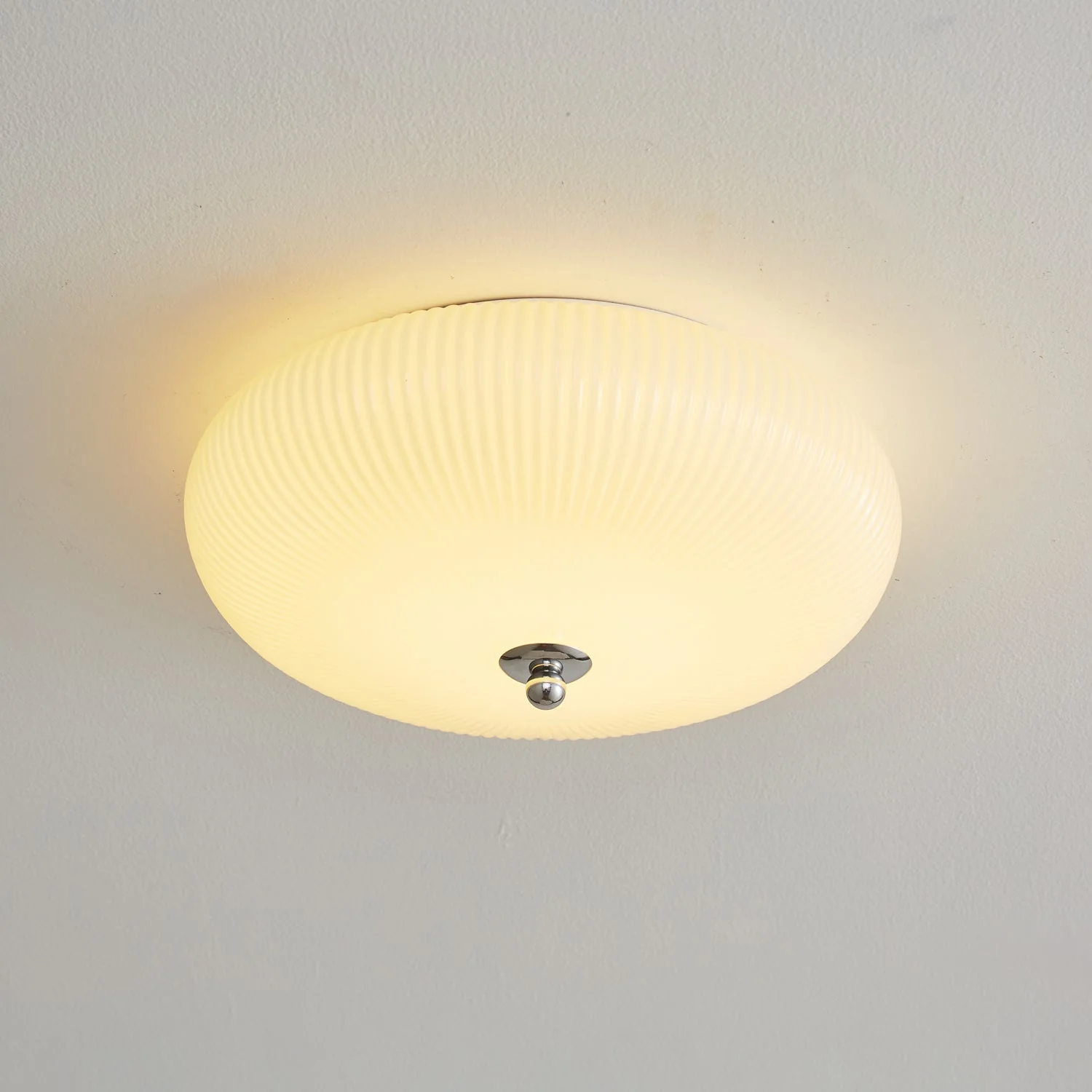 Vatalel Nordic Art Ivory Ripple Glass Ceiling Light - Image 13