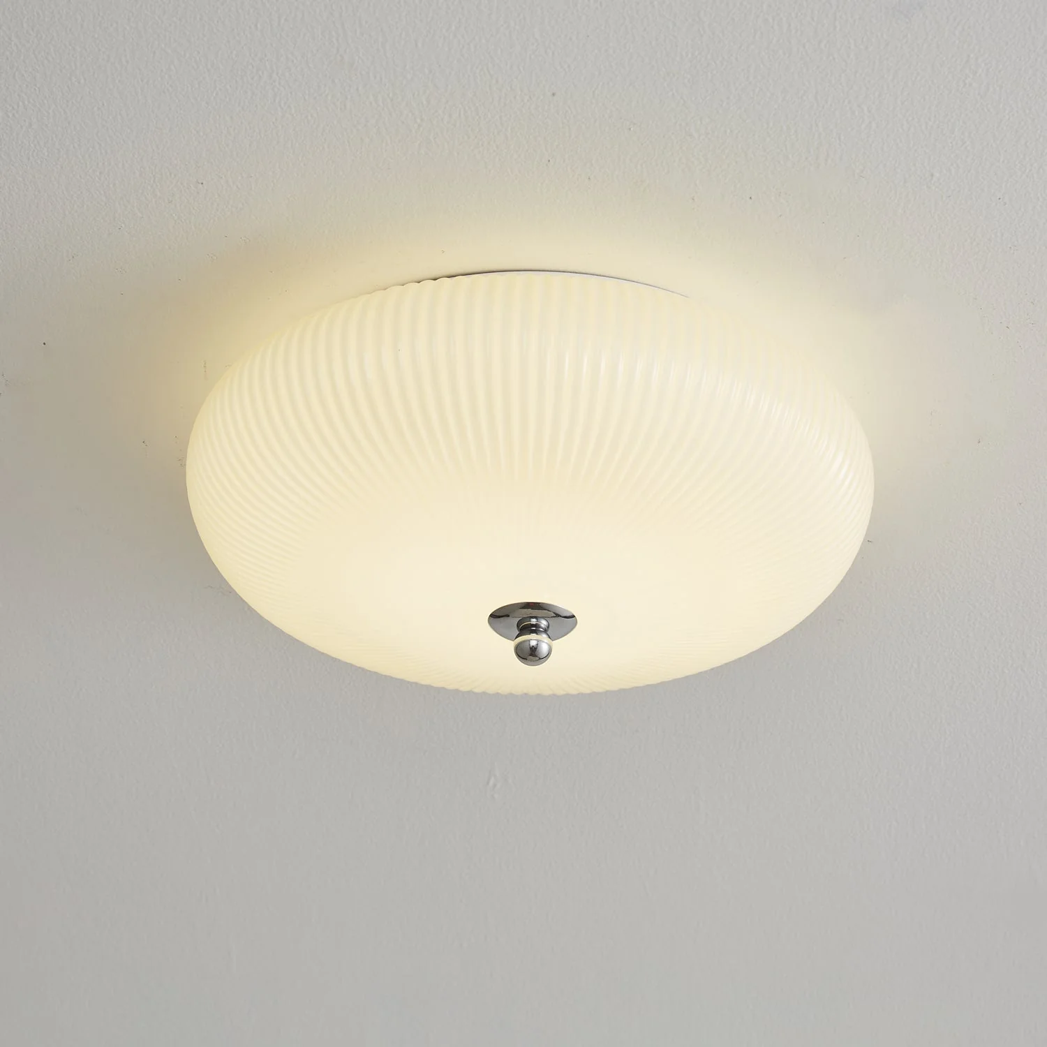 Vatalel Nordic Art Ivory Ripple Glass Ceiling Light - Image 14
