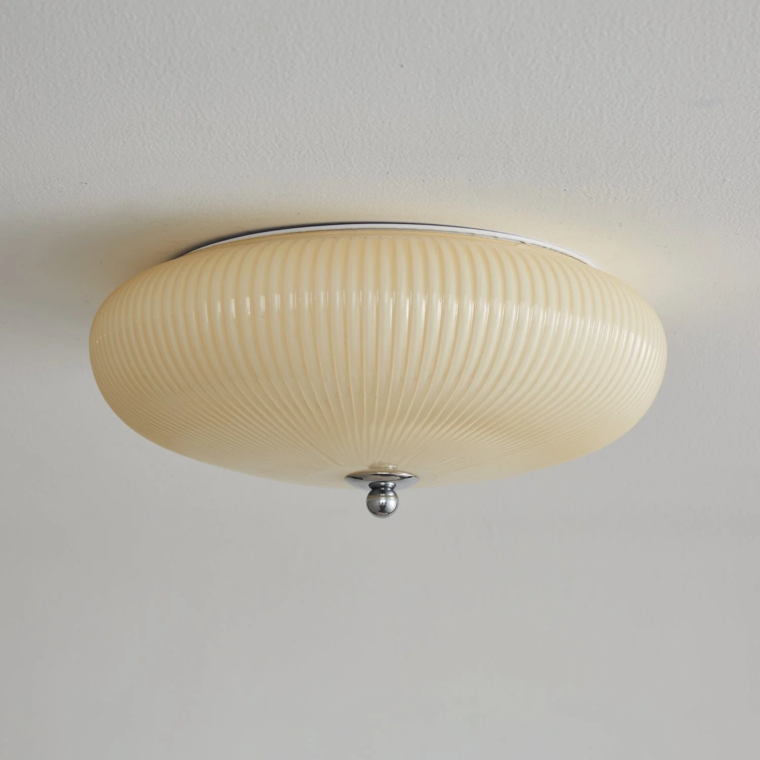 Vatalel Nordic Art Ivory Ripple Glass Ceiling Light - Image 15