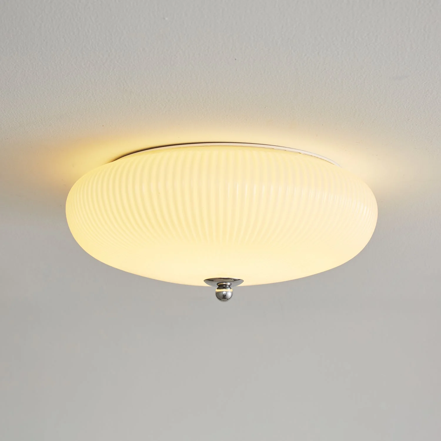 Vatalel Nordic Art Ivory Ripple Glass Ceiling Light - Image 16