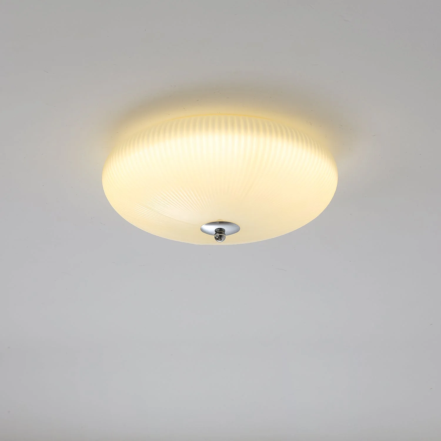 Vatalel Nordic Art Ivory Ripple Glass Ceiling Light - Image 2