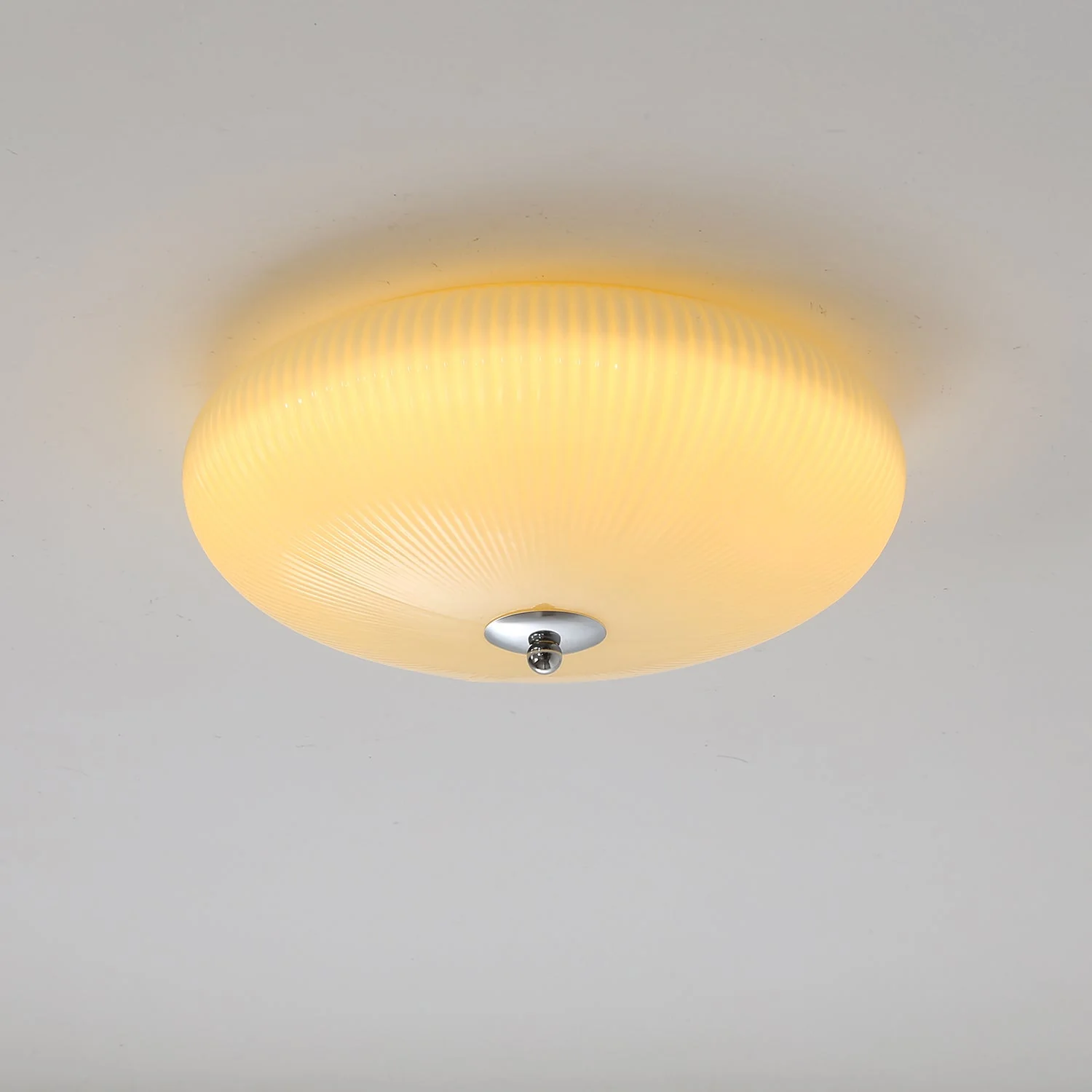 Vatalel Nordic Art Ivory Ripple Glass Ceiling Light - Image 21