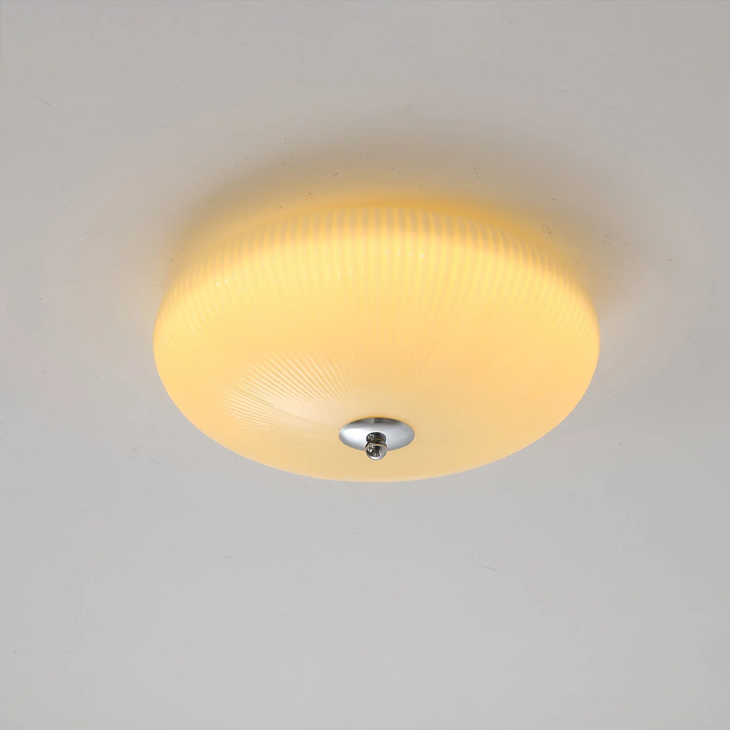 Vatalel Nordic Art Ivory Ripple Glass Ceiling Light - Image 3