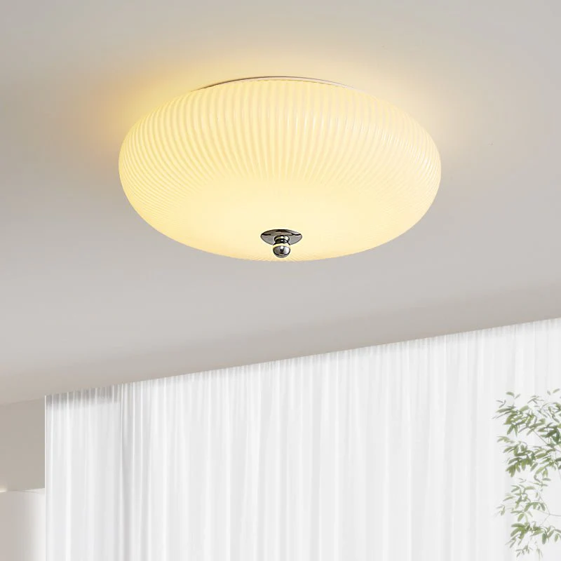 Vatalel Nordic Art Ivory Ripple Glass Ceiling Light - Image 4