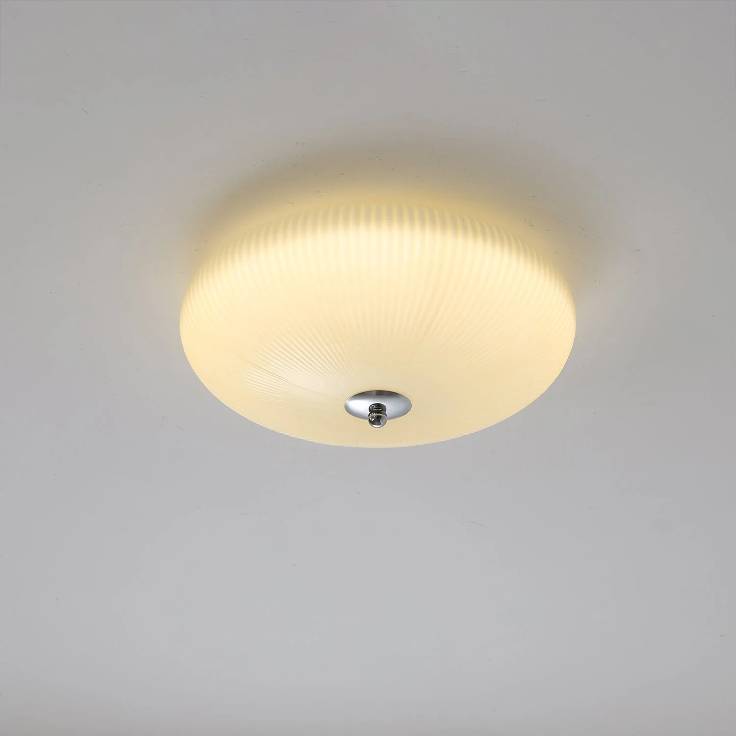 Vatalel Nordic Art Ivory Ripple Glass Ceiling Light - Image 5