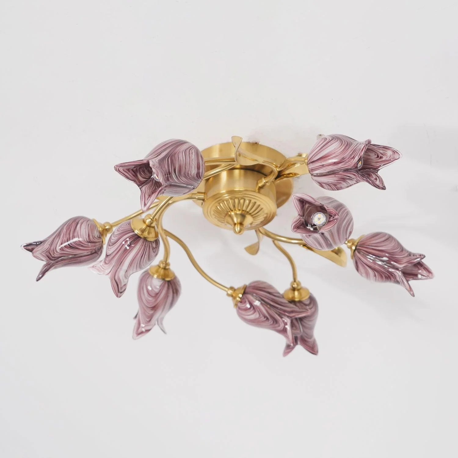 Vathaos Tulip Serenade Glass Ceiling Lamp - Image 10