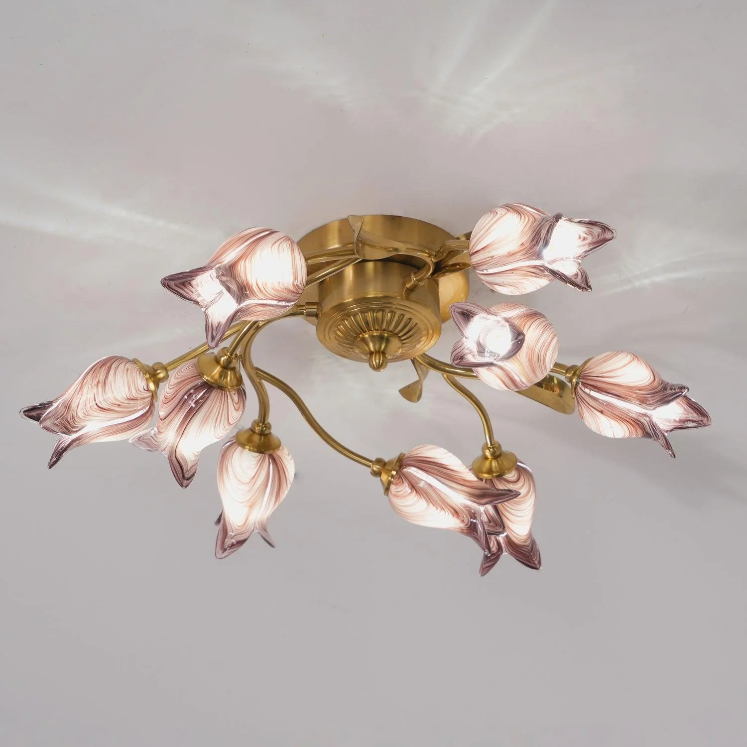 Vathaos Tulip Serenade Glass Ceiling Lamp - Image 11