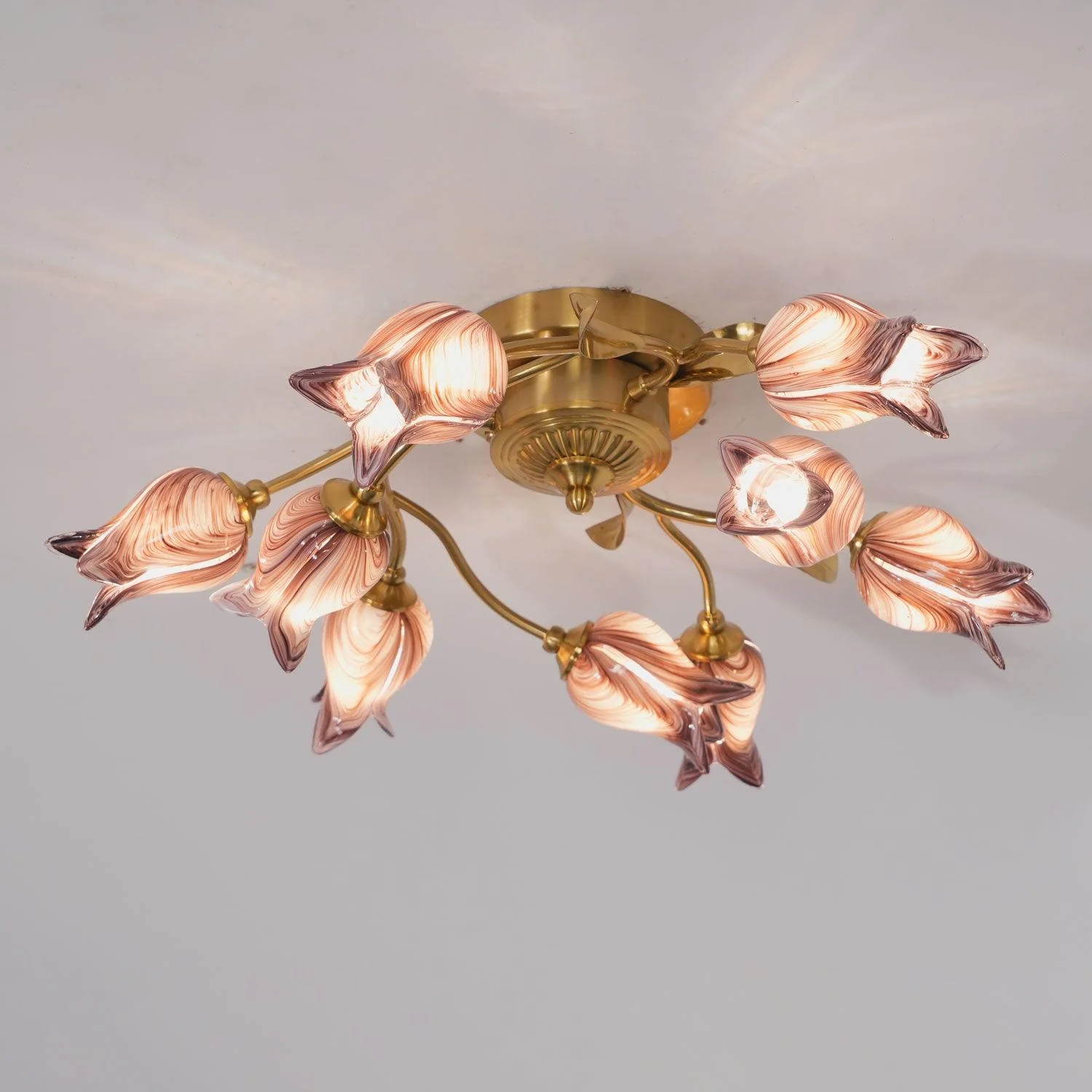 Vathaos Tulip Serenade Glass Ceiling Lamp - Image 12