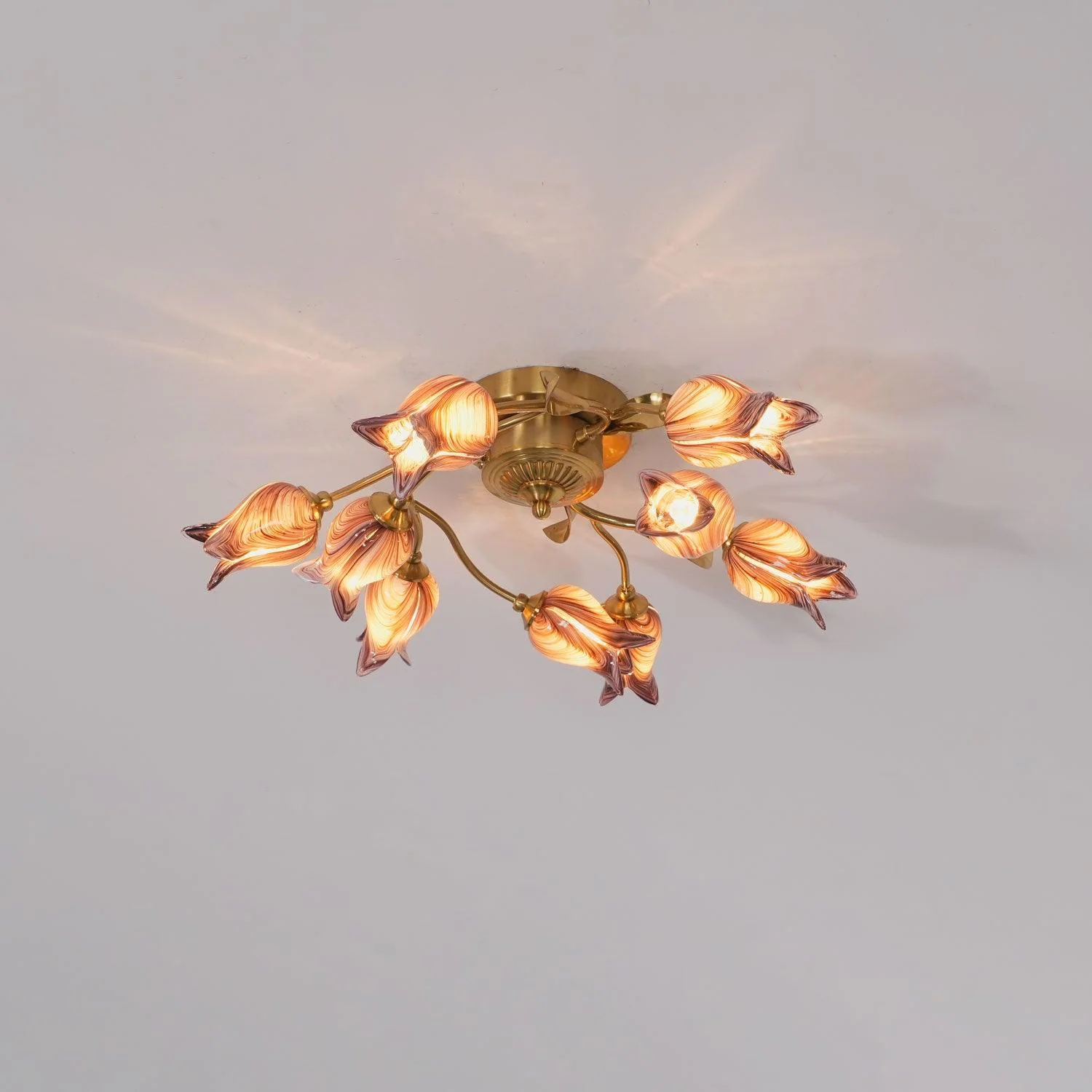 Vathaos Tulip Serenade Glass Ceiling Lamp - Image 14