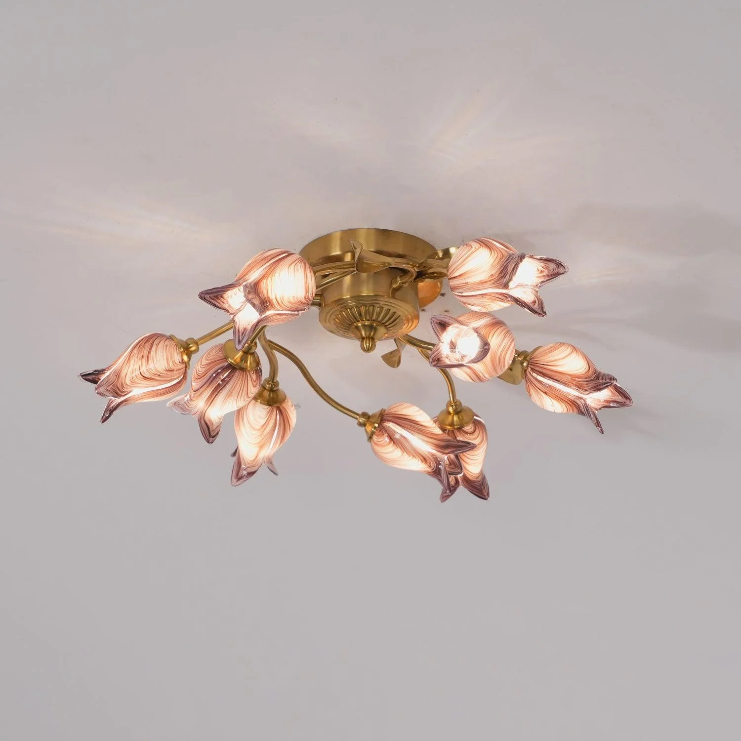Vathaos Tulip Serenade Glass Ceiling Lamp - Image 15