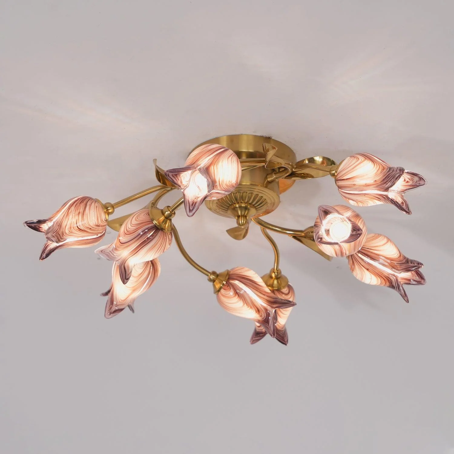 Vathaos Tulip Serenade Glass Ceiling Lamp - Image 17