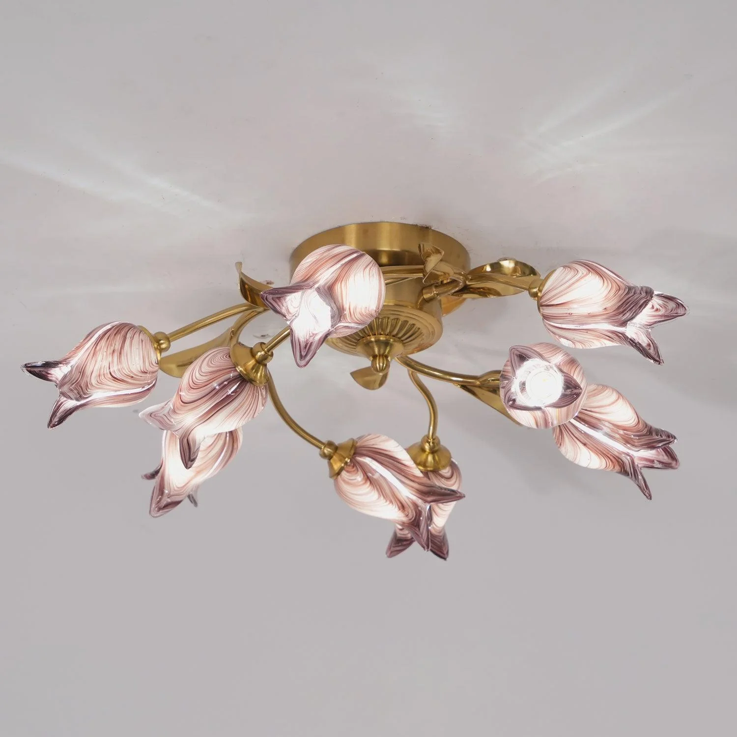 Vathaos Tulip Serenade Glass Ceiling Lamp - Image 18