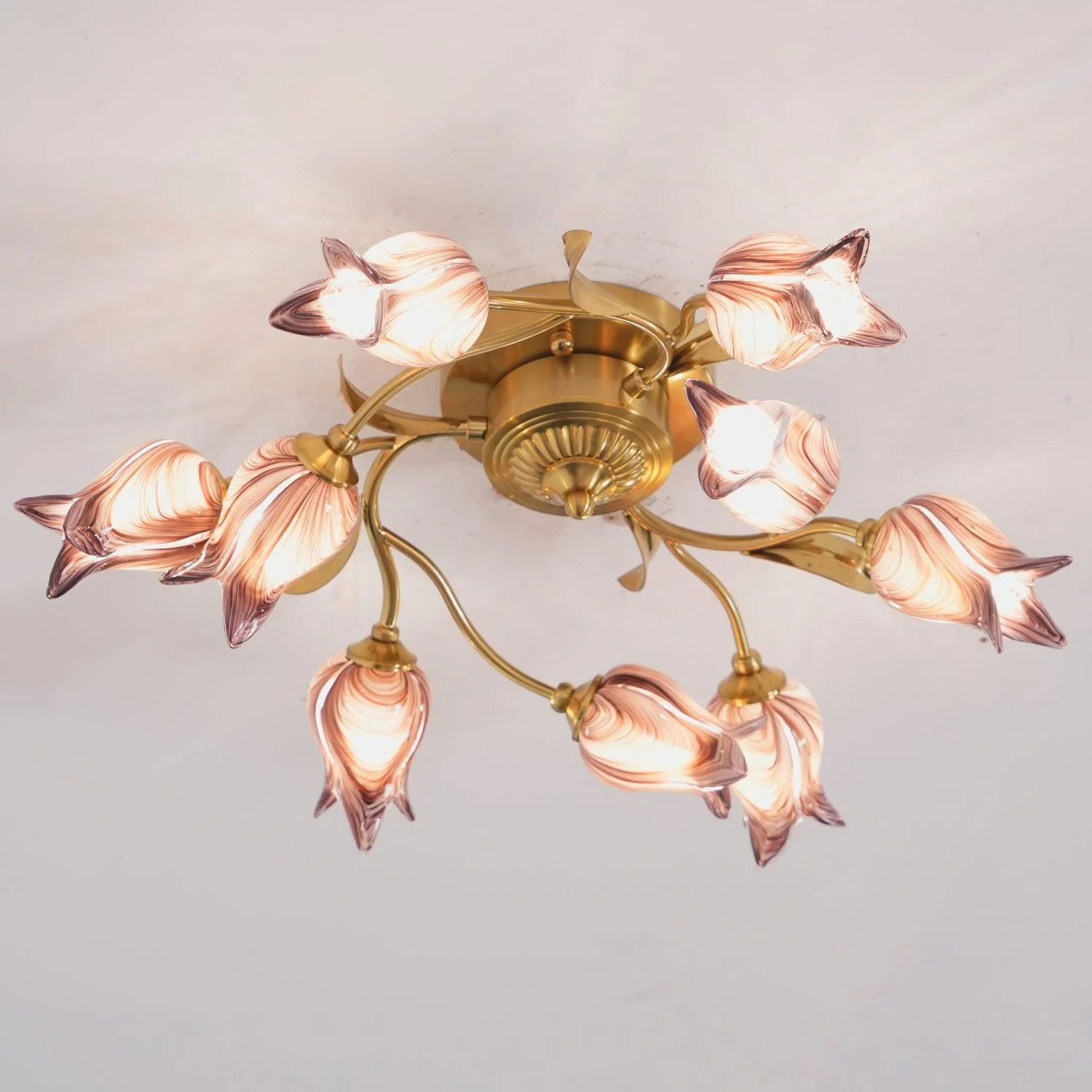 Vathaos Tulip Serenade Glass Ceiling Lamp - Image 19