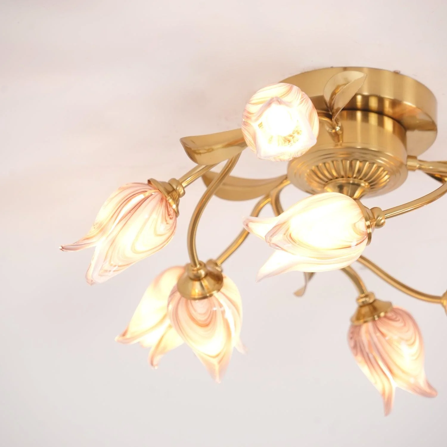 Vathaos Tulip Serenade Glass Ceiling Lamp - Image 2