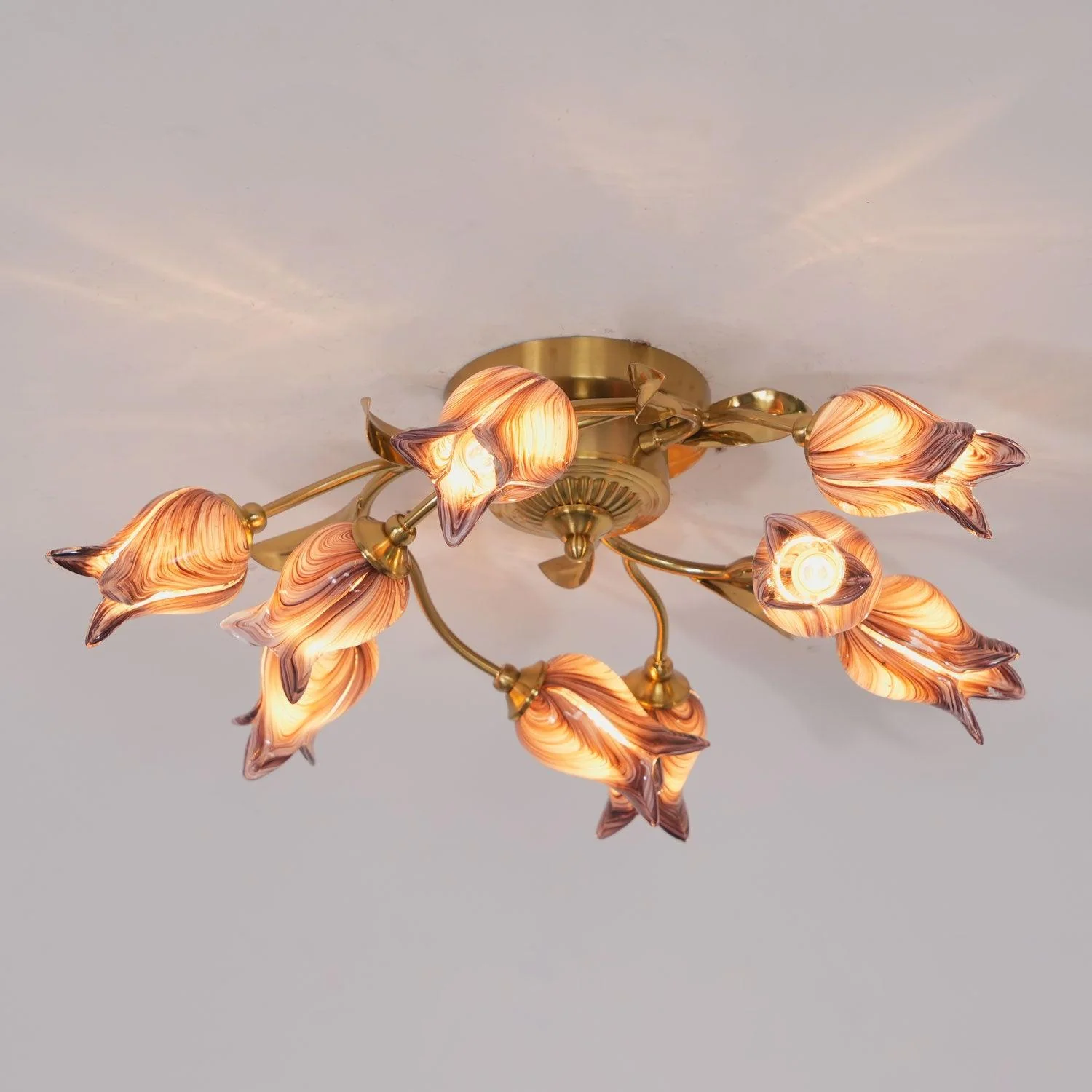 Vathaos Tulip Serenade Glass Ceiling Lamp - Image 21