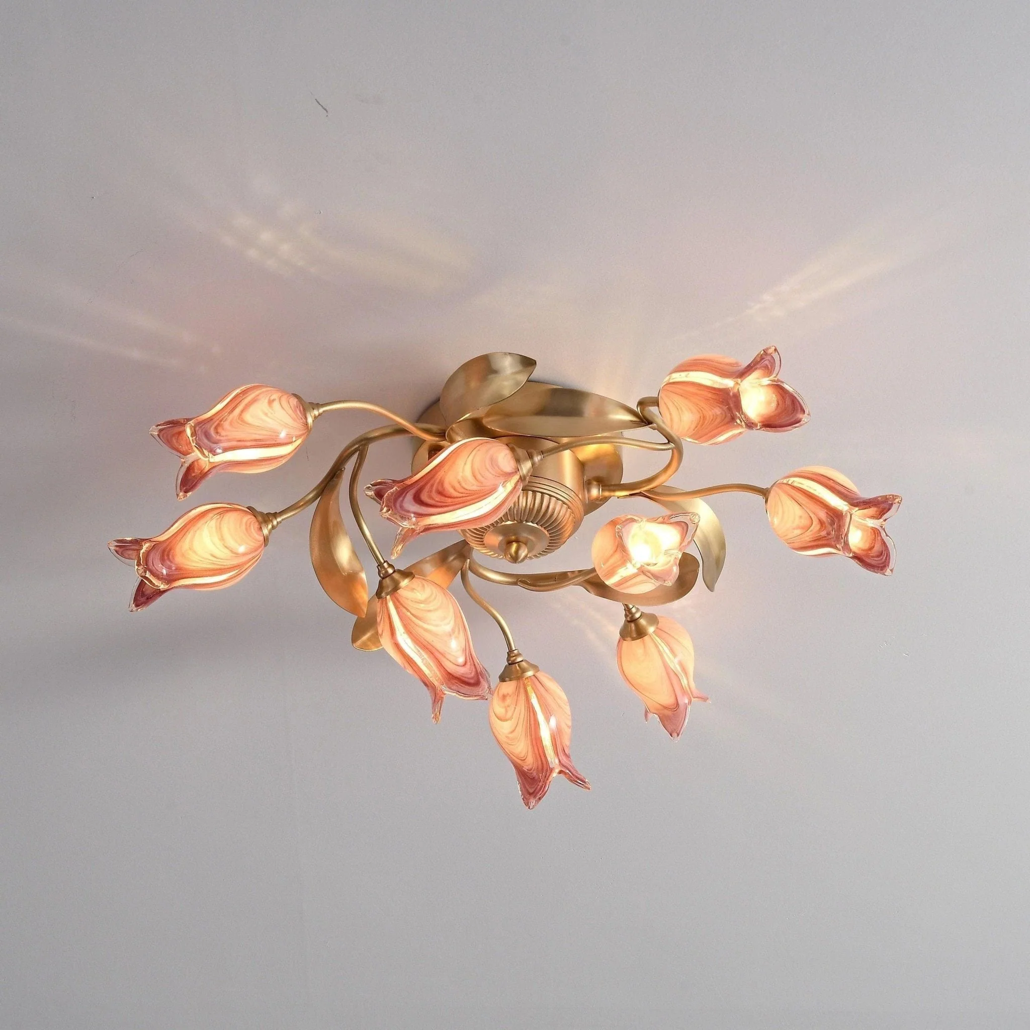 Vathaos Tulip Serenade Glass Ceiling Lamp - Image 22