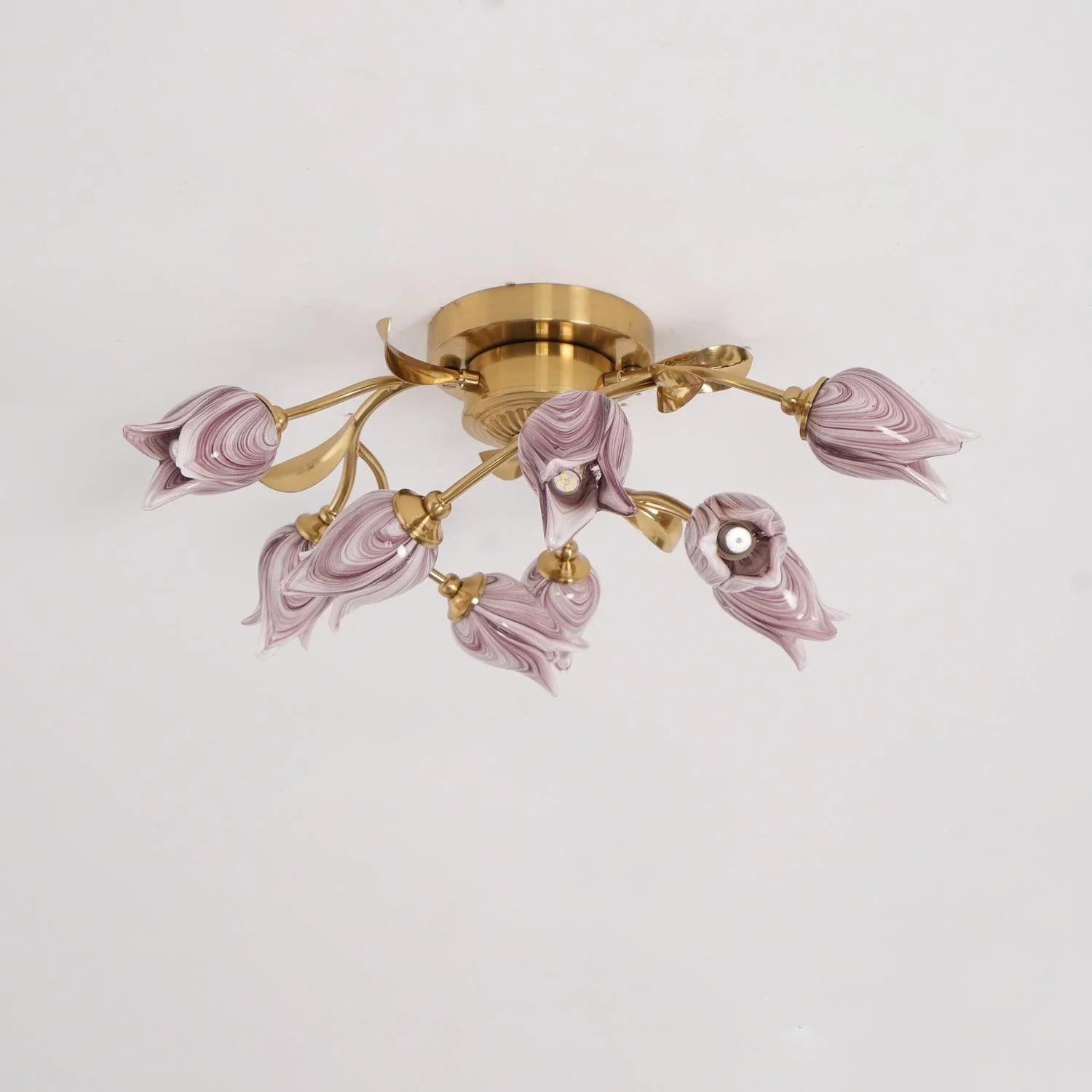 Vathaos Tulip Serenade Glass Ceiling Lamp - Image 23