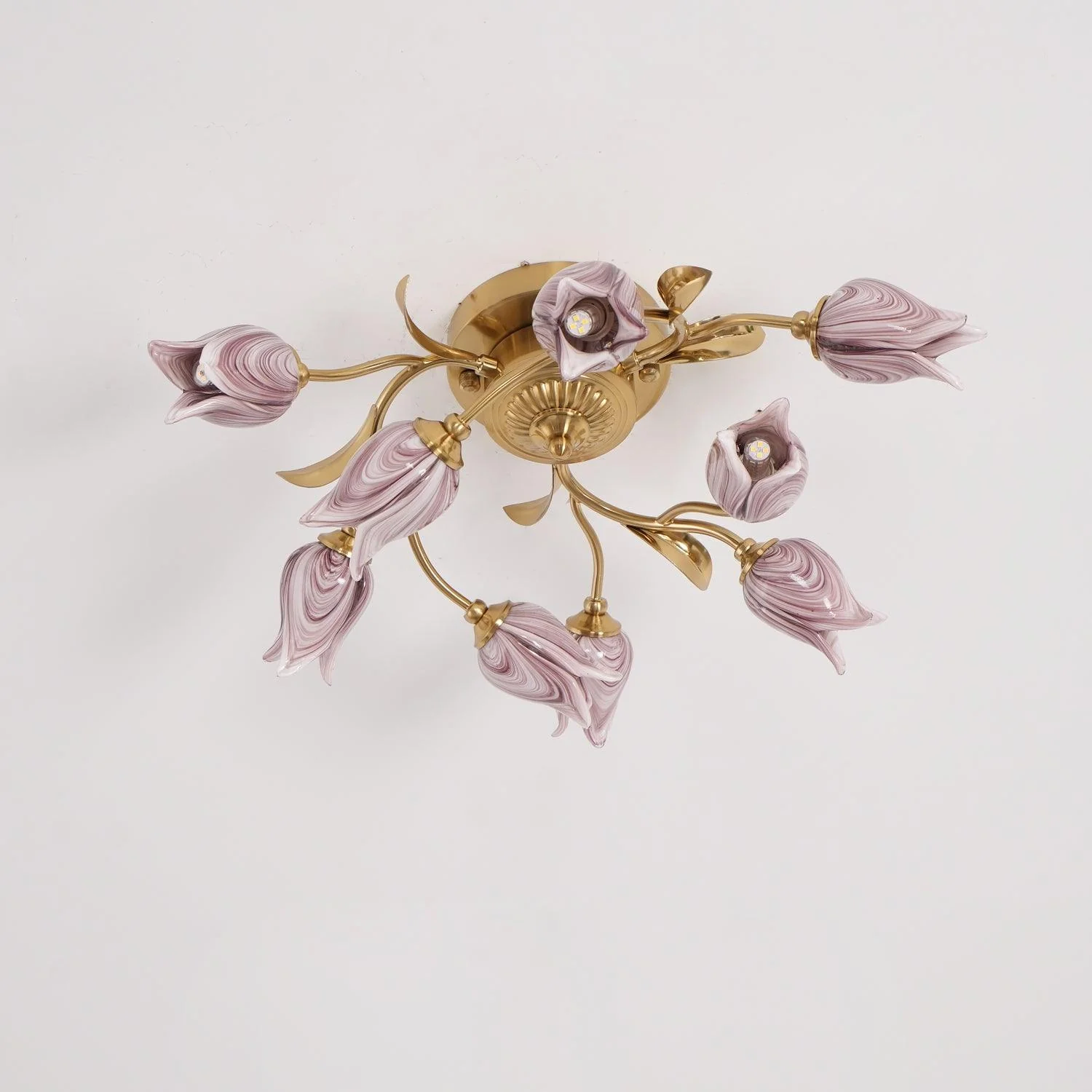 Vathaos Tulip Serenade Glass Ceiling Lamp - Image 28
