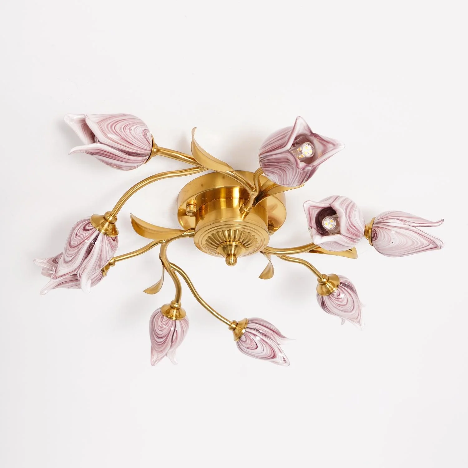 Vathaos Tulip Serenade Glass Ceiling Lamp - Image 3