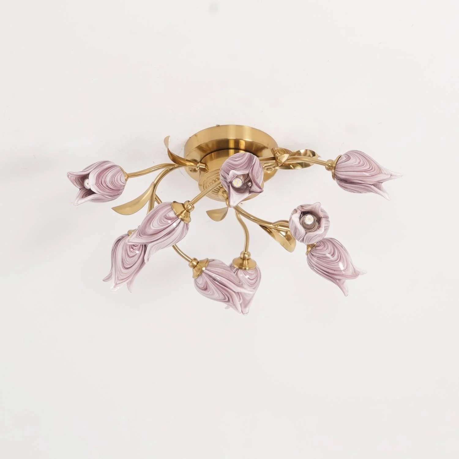 Vathaos Tulip Serenade Glass Ceiling Lamp - Image 30