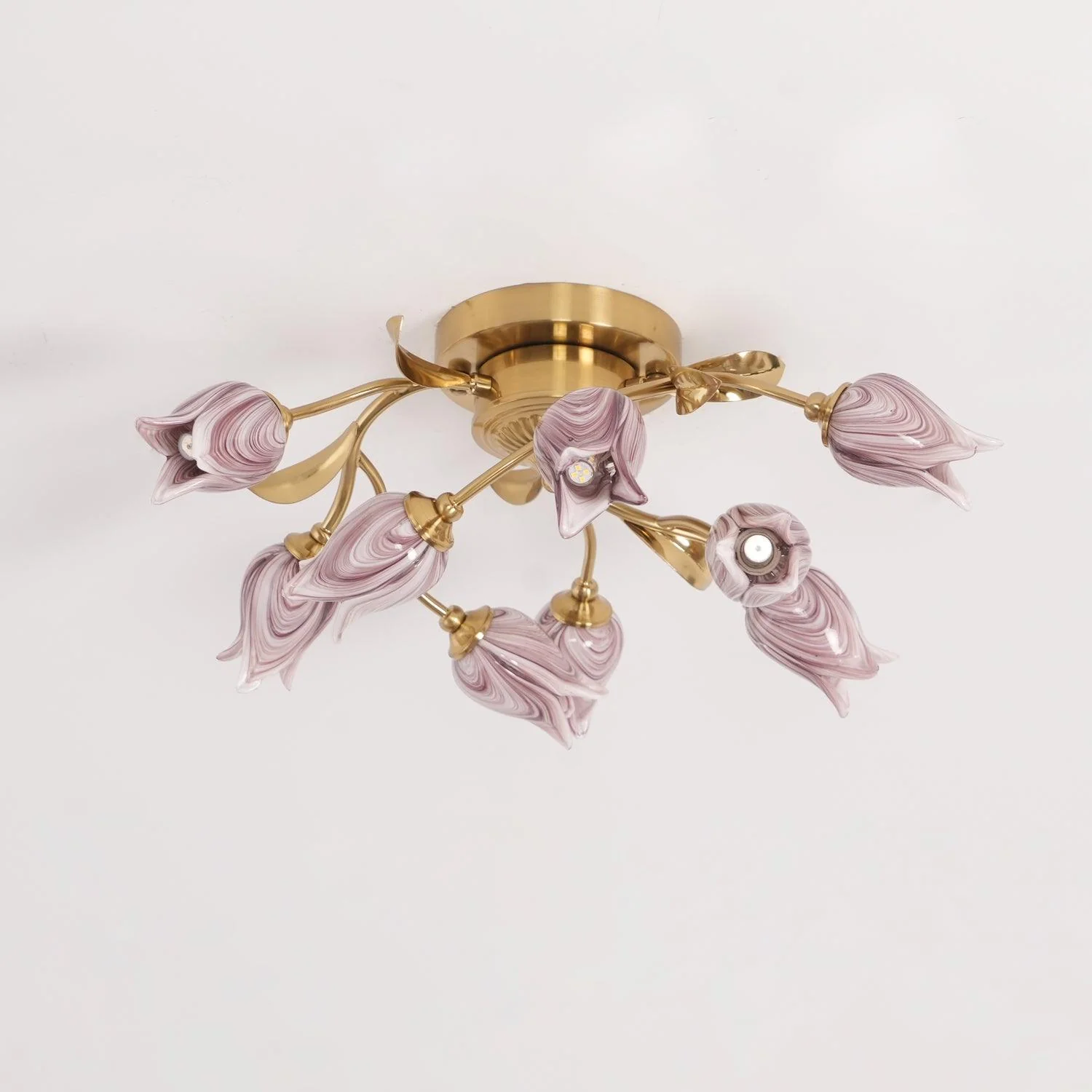 Vathaos Tulip Serenade Glass Ceiling Lamp - Image 31