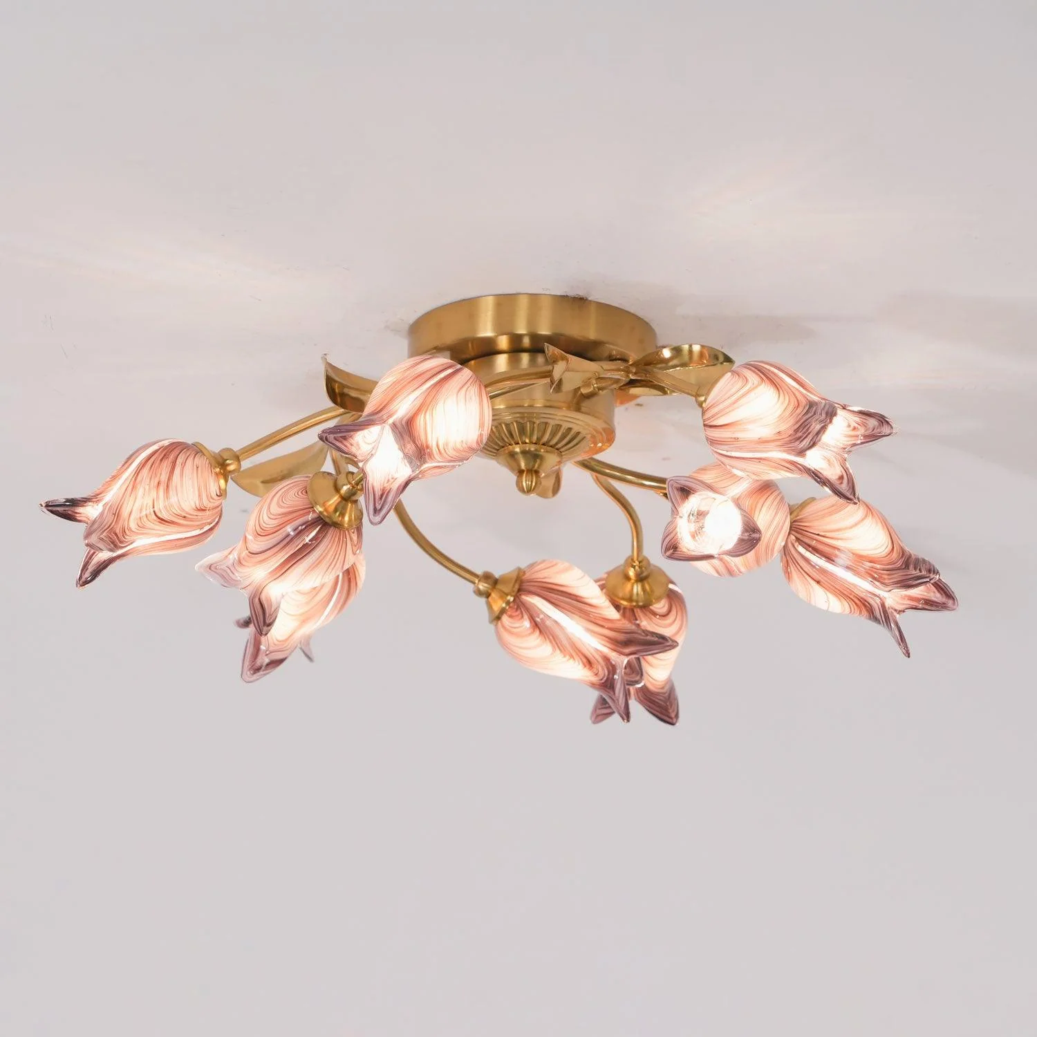 Vathaos Tulip Serenade Glass Ceiling Lamp - Image 4