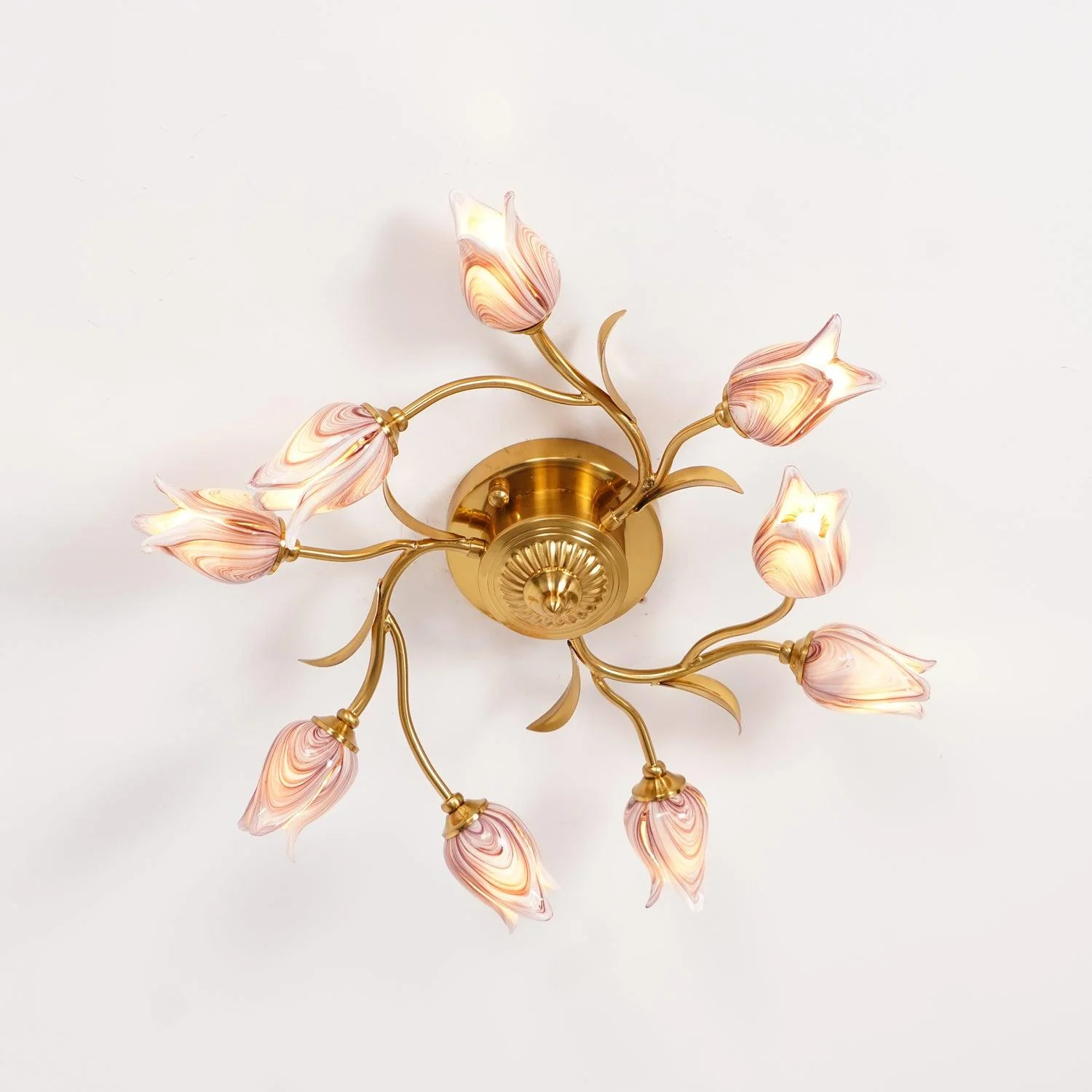 Vathaos Tulip Serenade Glass Ceiling Lamp - Image 5