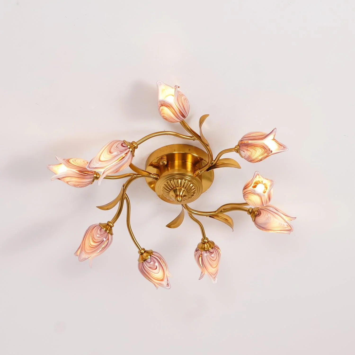 Vathaos Tulip Serenade Glass Ceiling Lamp - Image 6