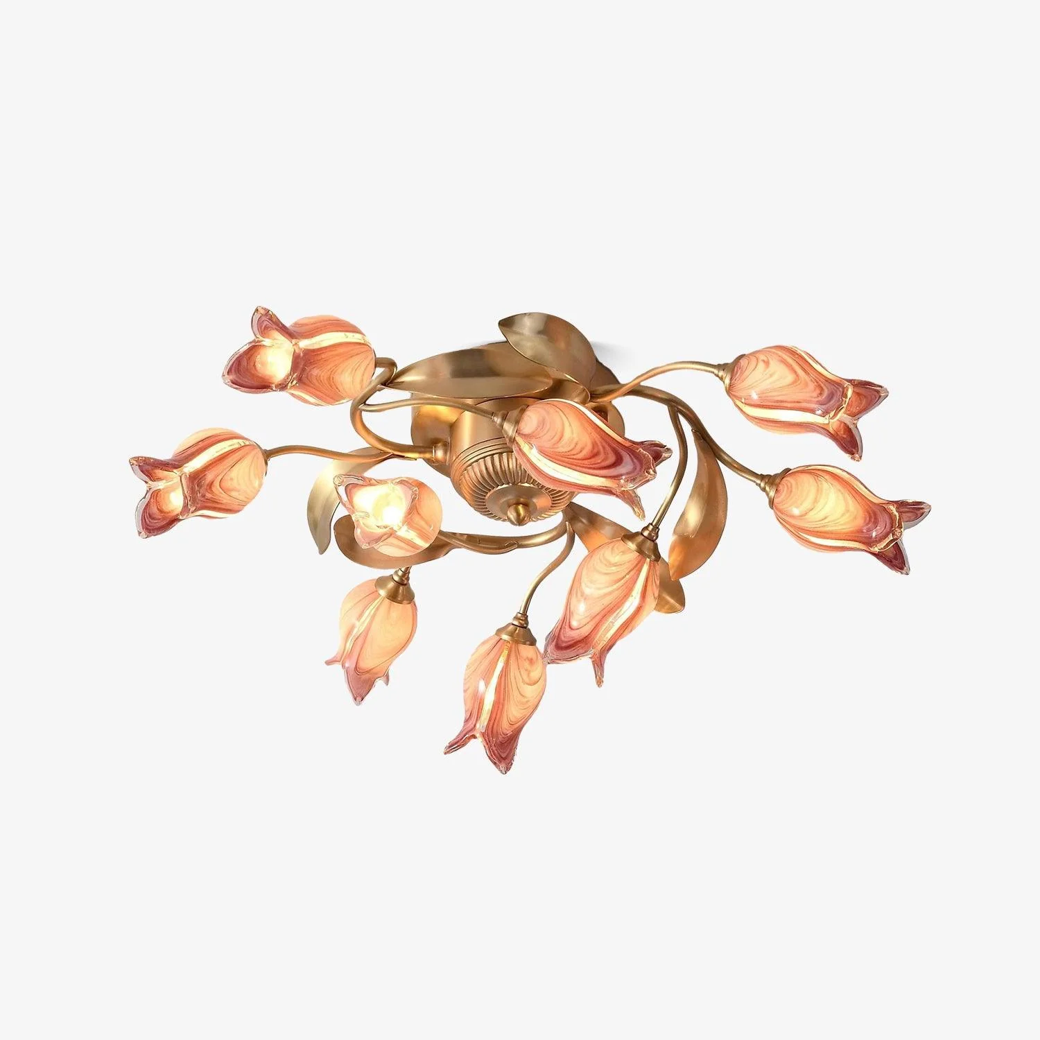 Vathaos Tulip Serenade Glass Ceiling Lamp - Image 8