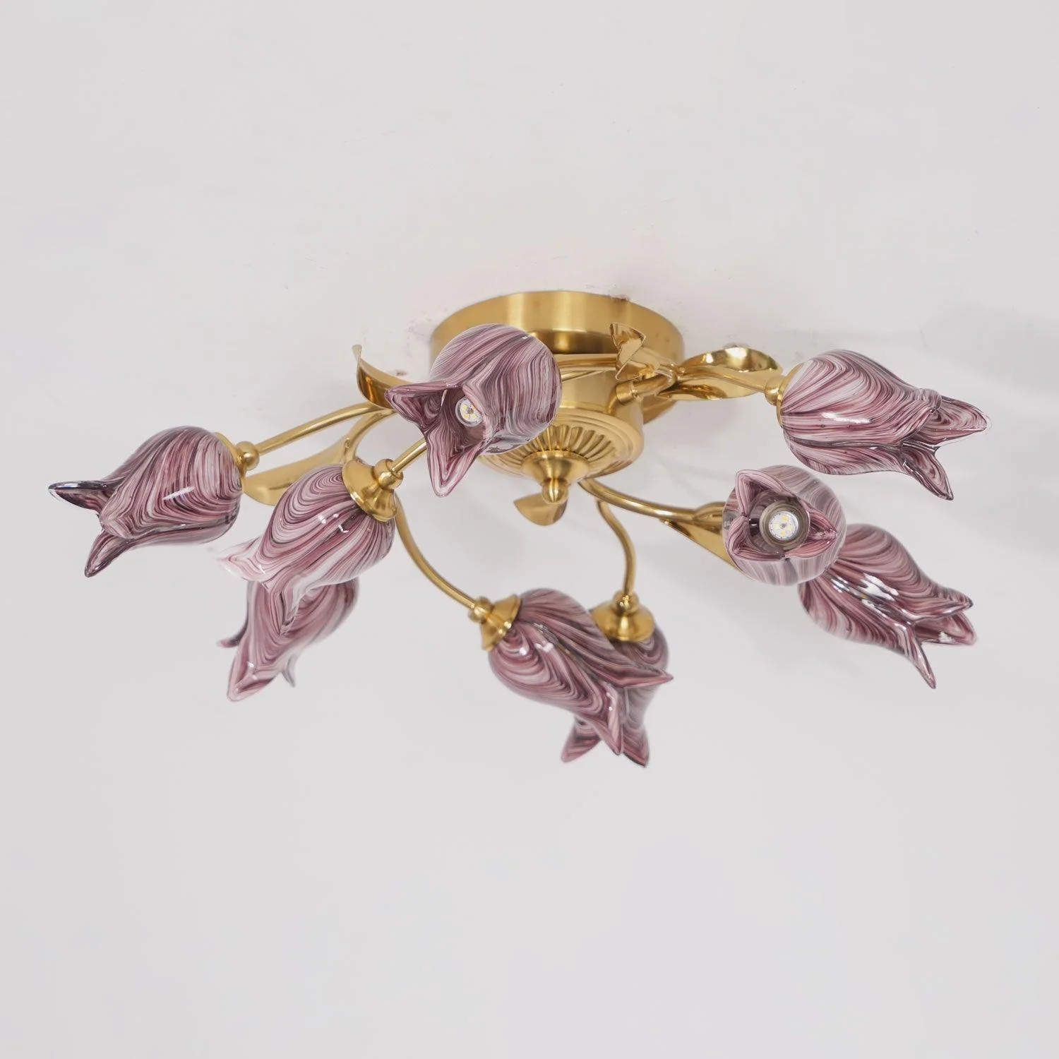 Vathaos Tulip Serenade Glass Ceiling Lamp - Image 9