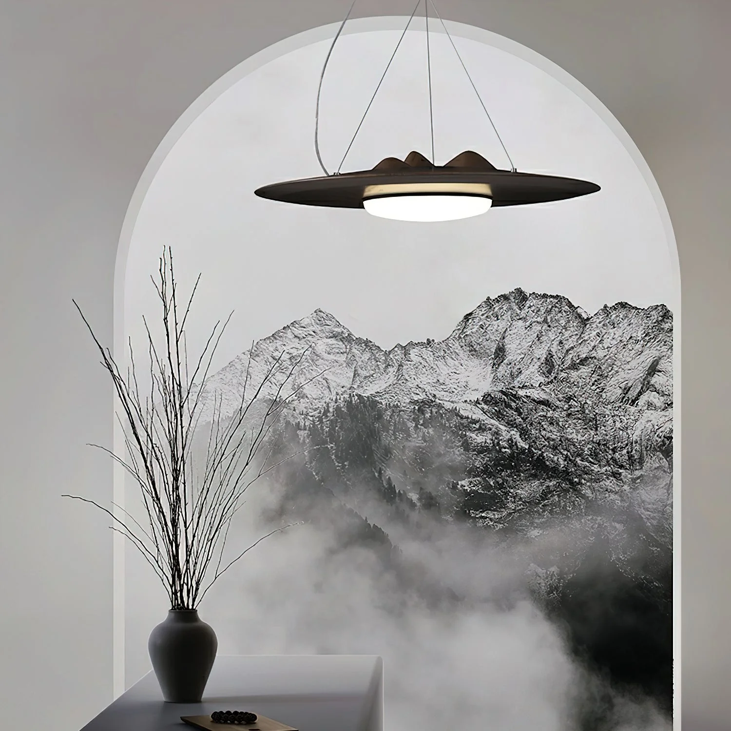 Vathea Premium Nordic Art Wood Pendant Lamp - Image 4
