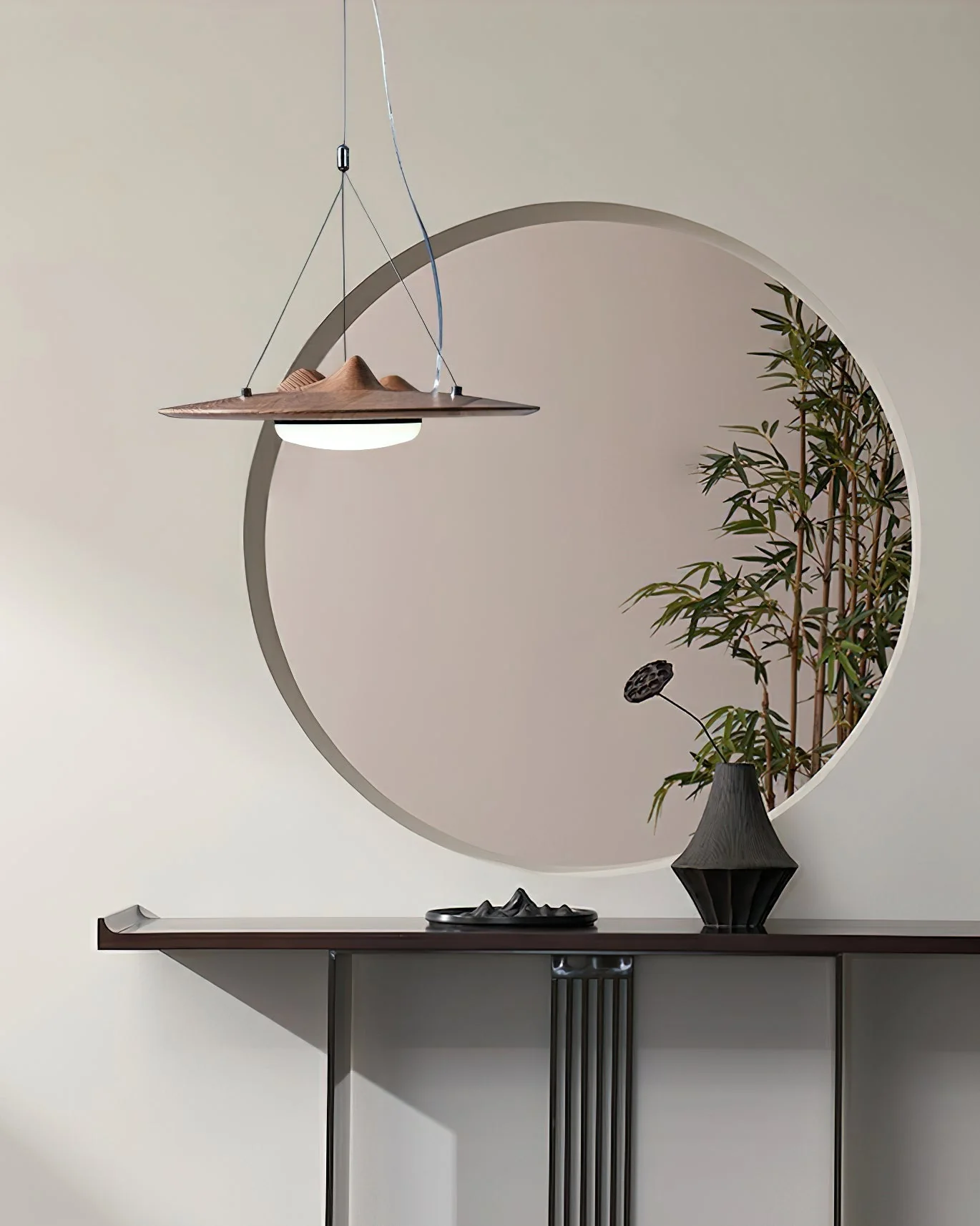 Vathea Premium Nordic Art Wood Pendant Lamp - Image 7