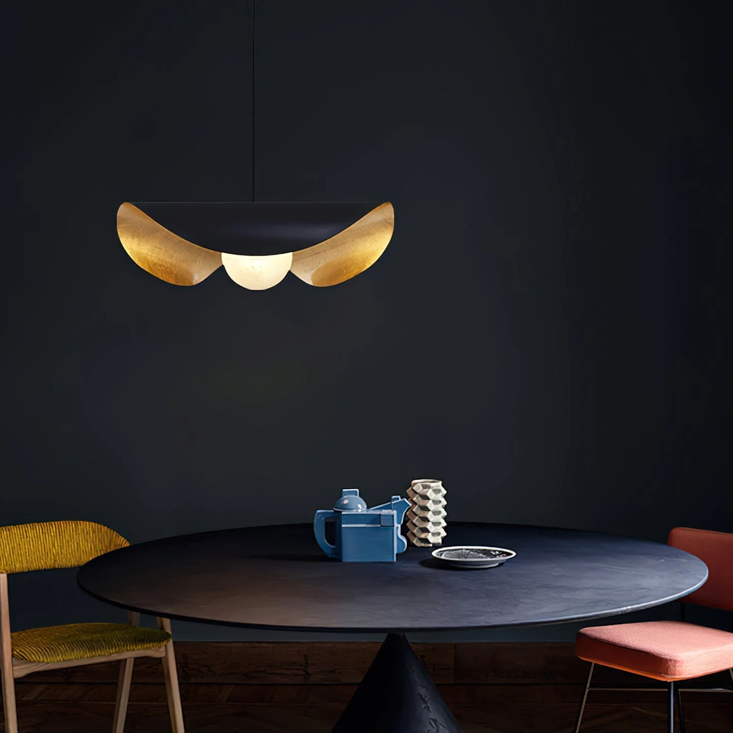 Vatoz Modern Black  Alabaster Pendant Light - Image 11