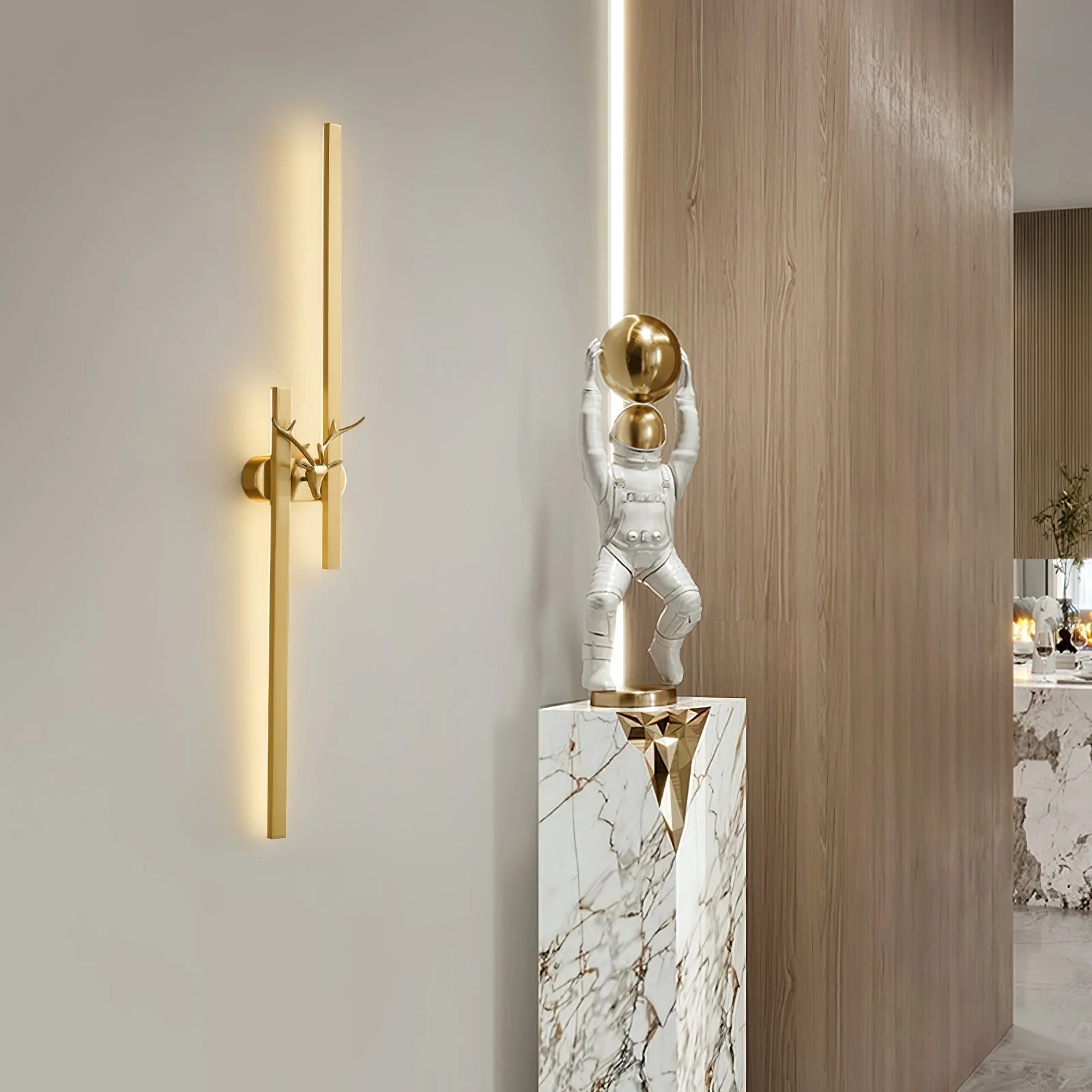 Vavinisra Classic Deer Brass Wall Lamp - Image 41