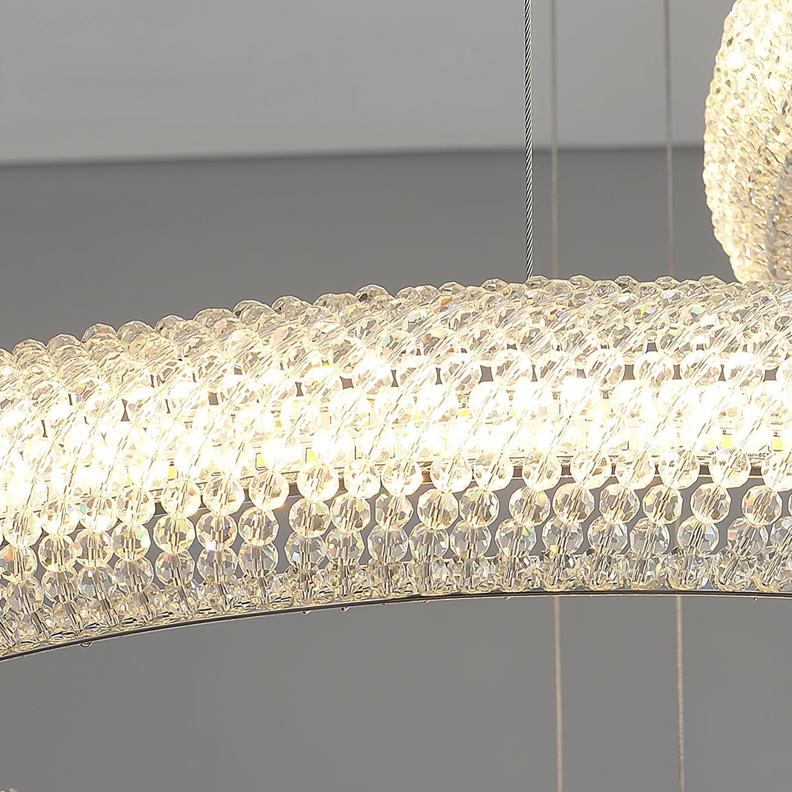 Vazorora Modern Minimalist Ring Crystal Chandelier - Image 10