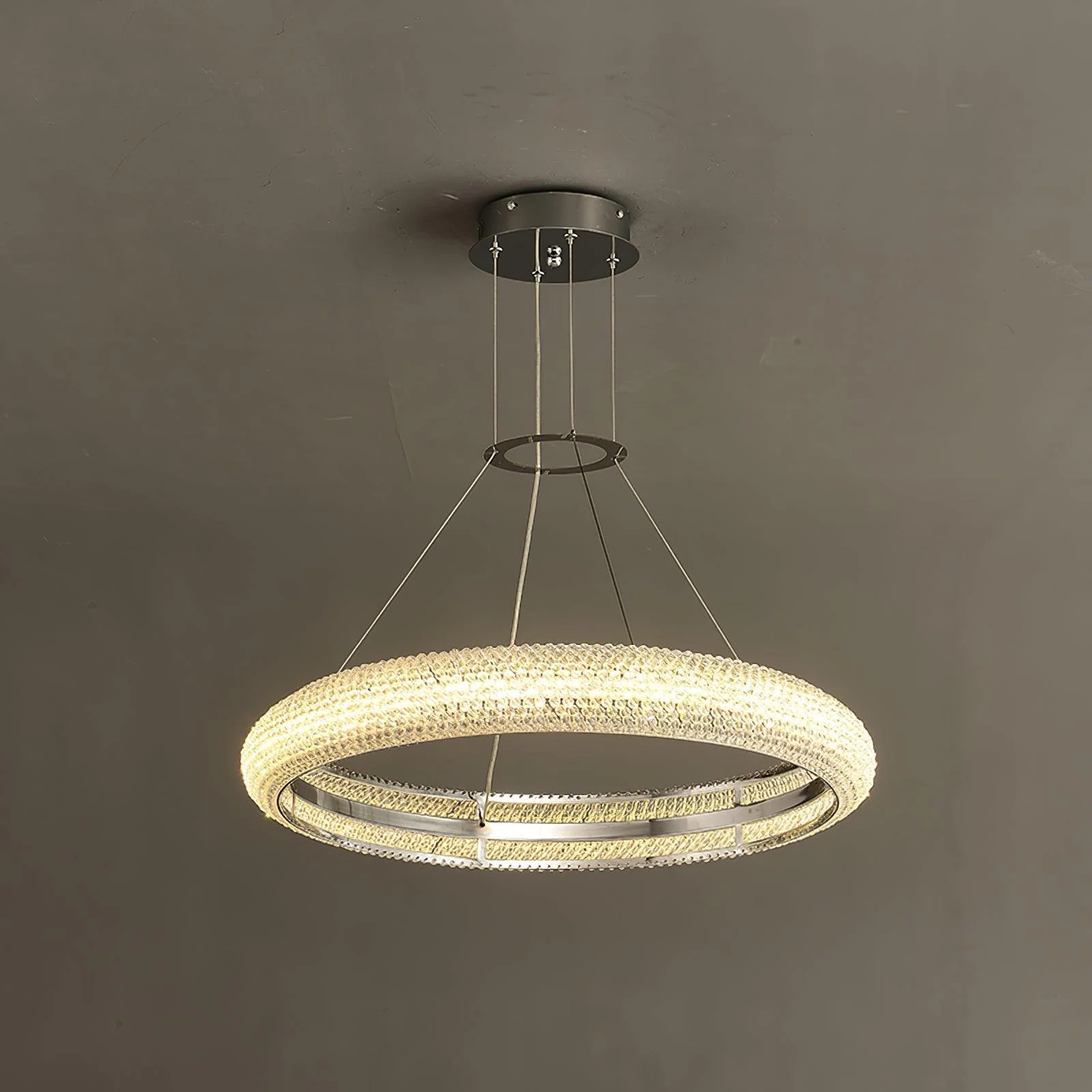 Vazorora Modern Minimalist Ring Crystal Chandelier - Image 11