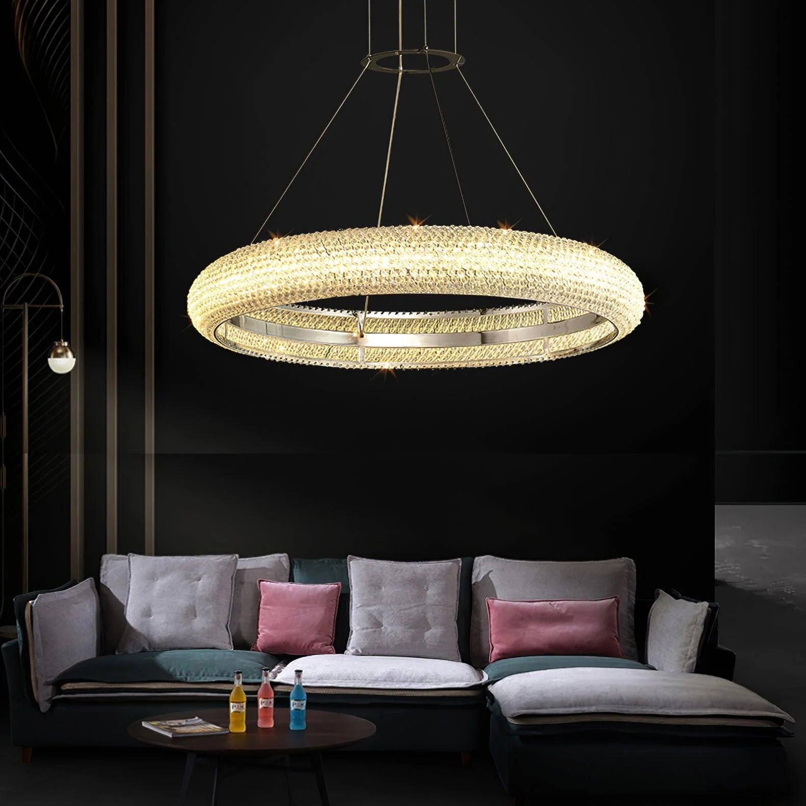 Vazorora Modern Minimalist Ring Crystal Chandelier - Image 19