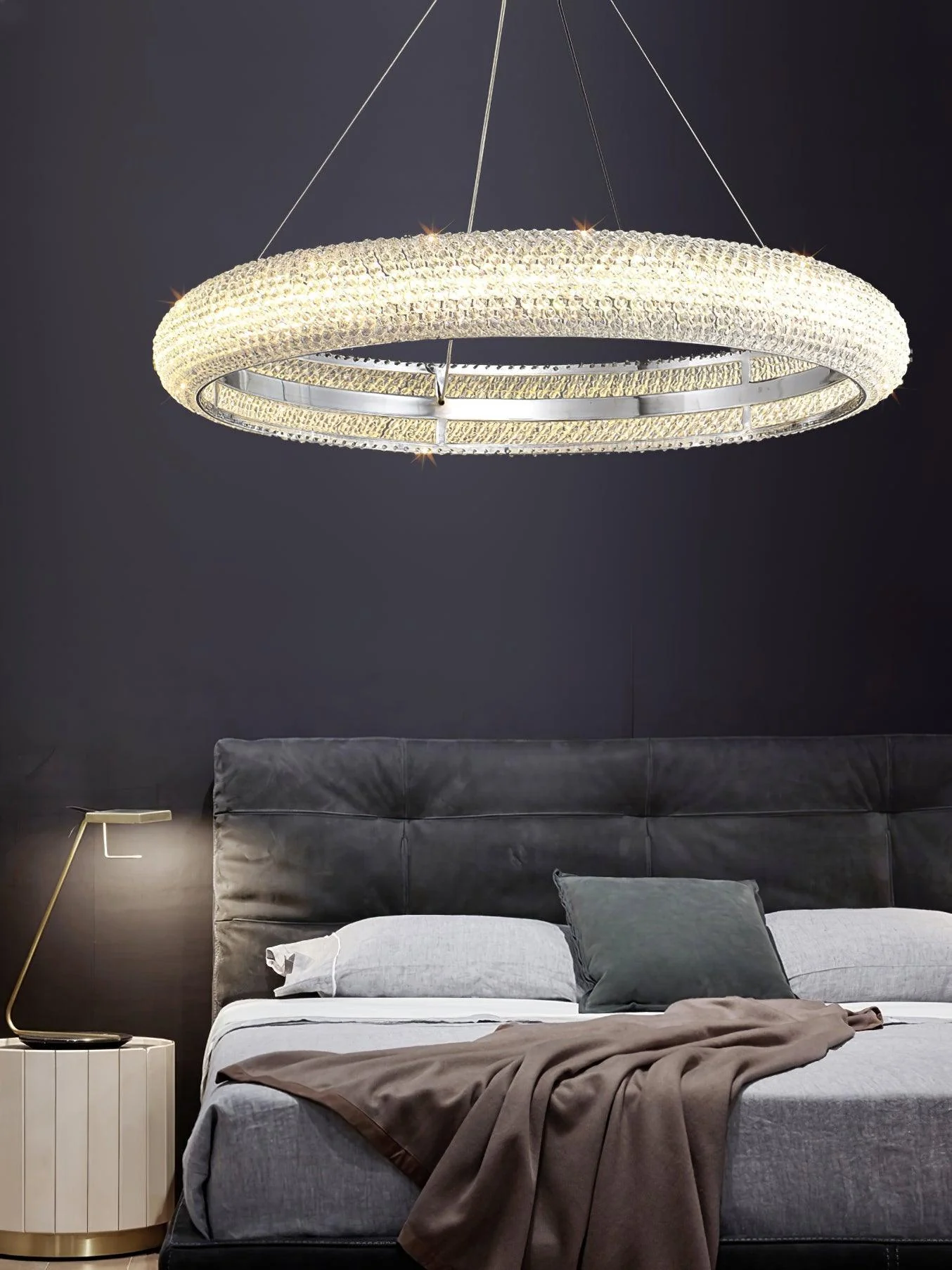 Vazorora Modern Minimalist Ring Crystal Chandelier - Image 23