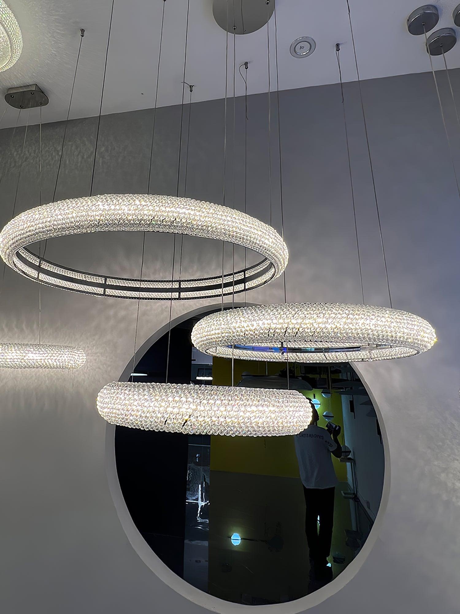 Vazorora Modern Minimalist Ring Crystal Chandelier - Image 5